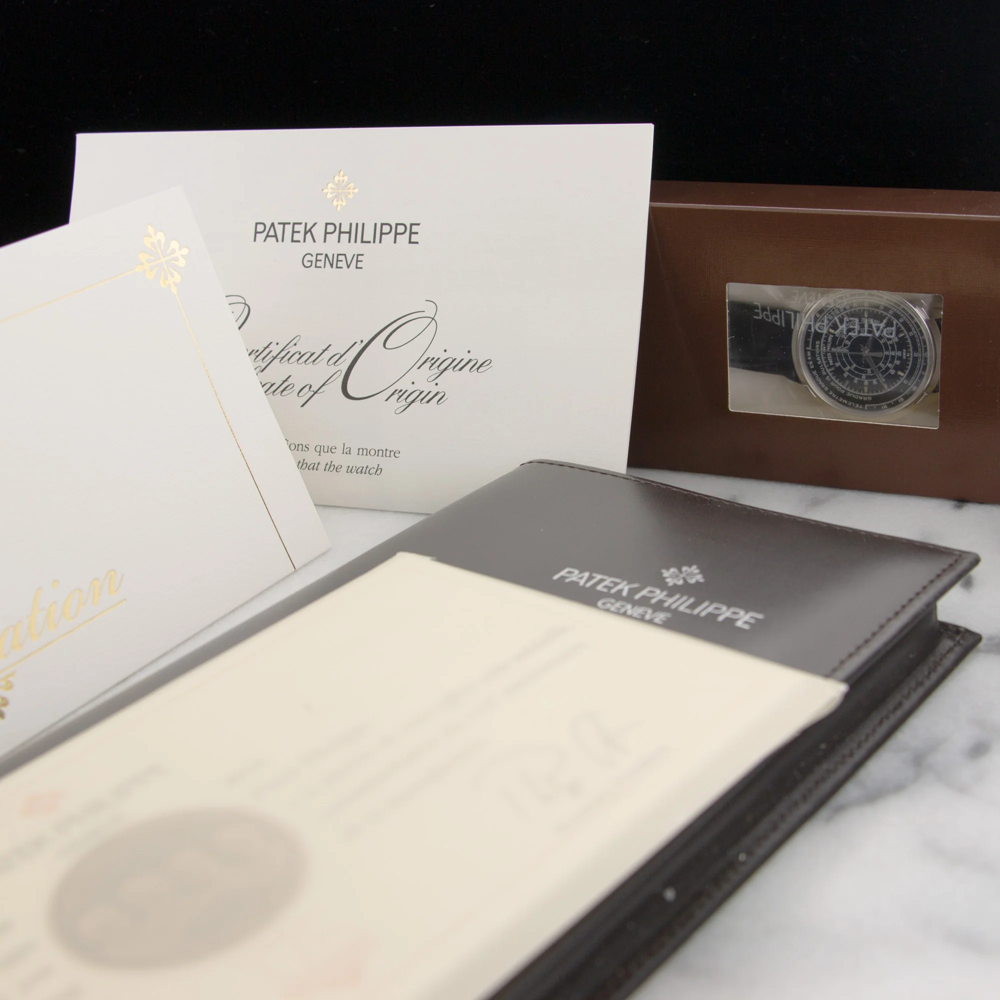 Patek Philippe Platinum Chronograph 175th Anniversary Watch Ref. 5975 in Double Sealed Condition - Image 3