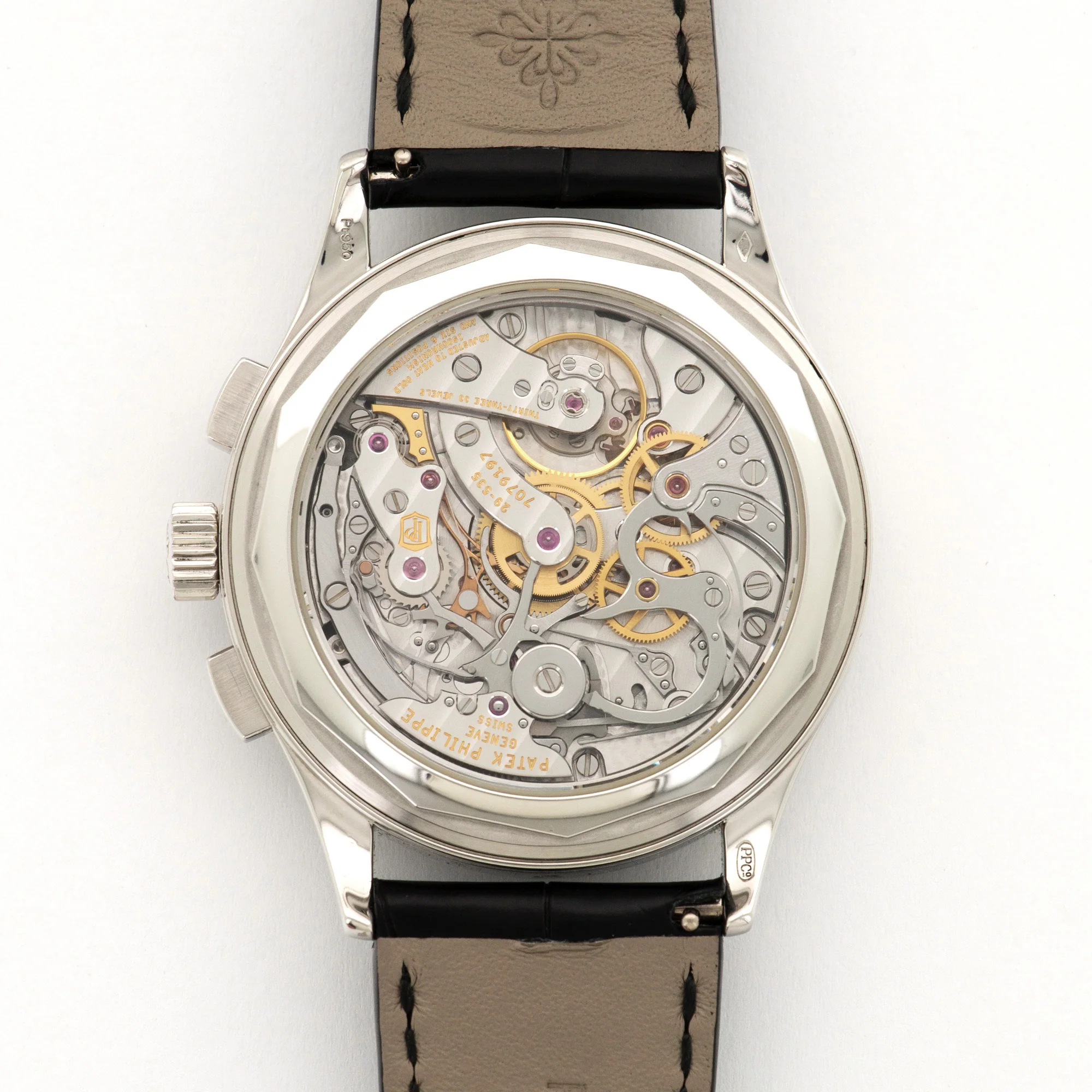 Patek Philippe Platinum Chronograph Diamond Watch Ref. 5170 - Image 4