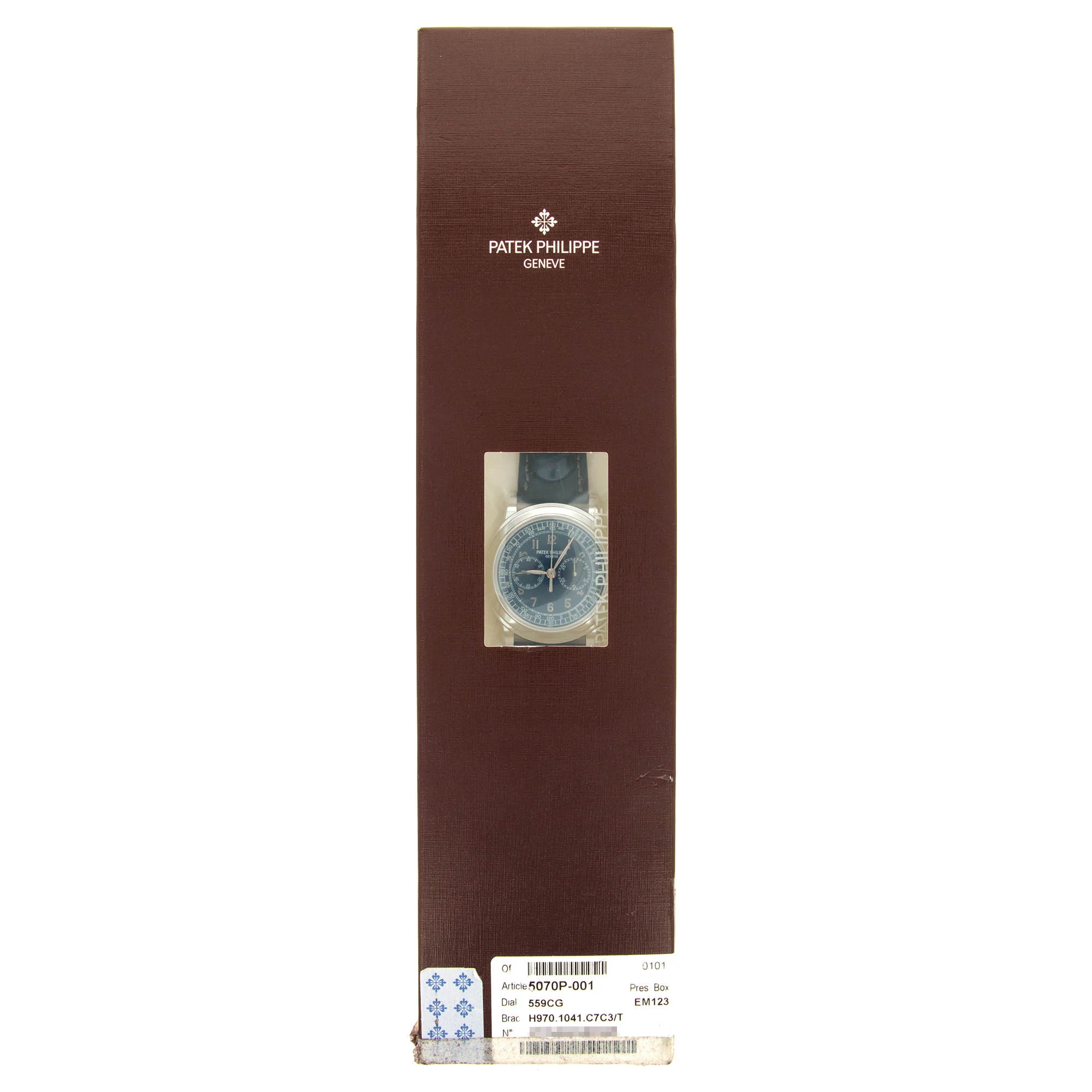 Patek Philippe Platinum Chronograph Watch Ref. 5070, Double Sealed - Image 3