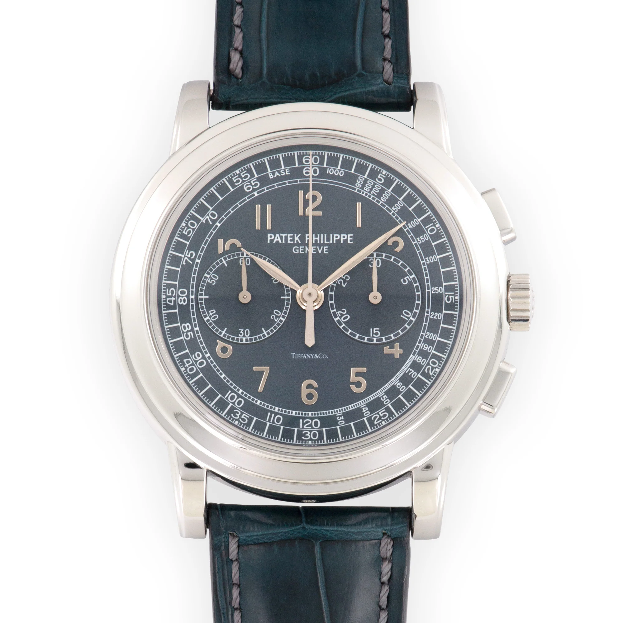 Patek Philippe Platinum Chronograph Watch Ref. 5070, Retailed by Tiffany & Co.