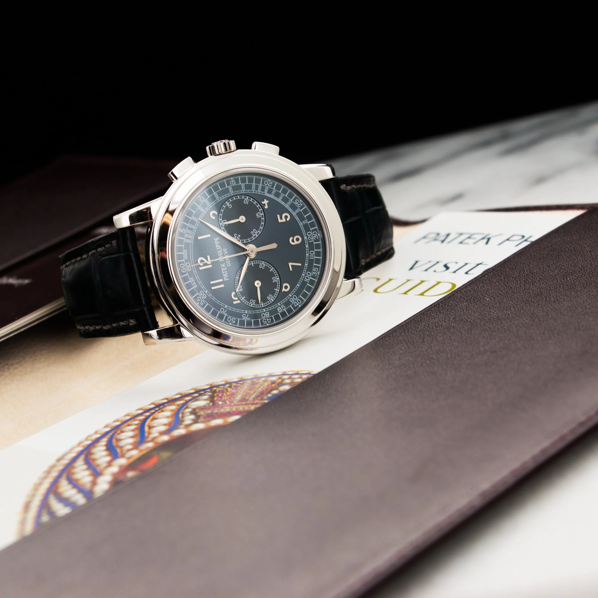 Patek Philippe Platinum Chronograph Watch Ref. 5070 - Image 6