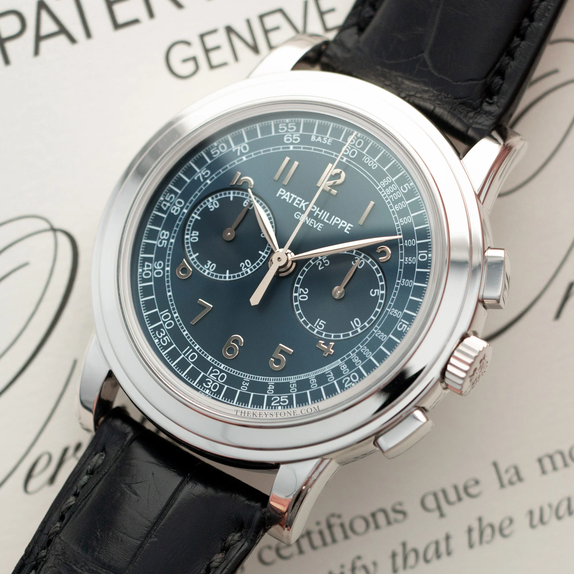 Patek Philippe Platinum Chronograph Watch Ref. 5070 - Image 2