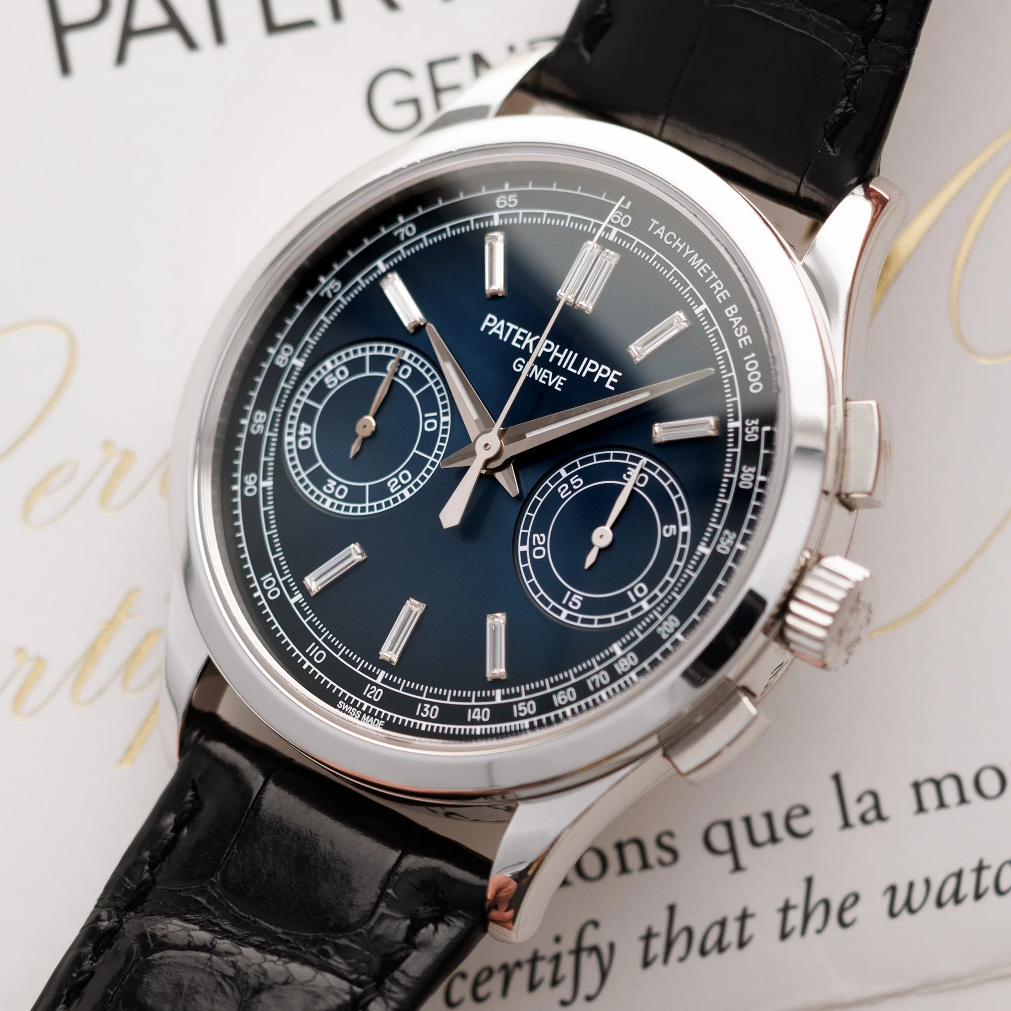 Patek Philippe Platinum Chronograph Watch Ref. 5170 - Image 2