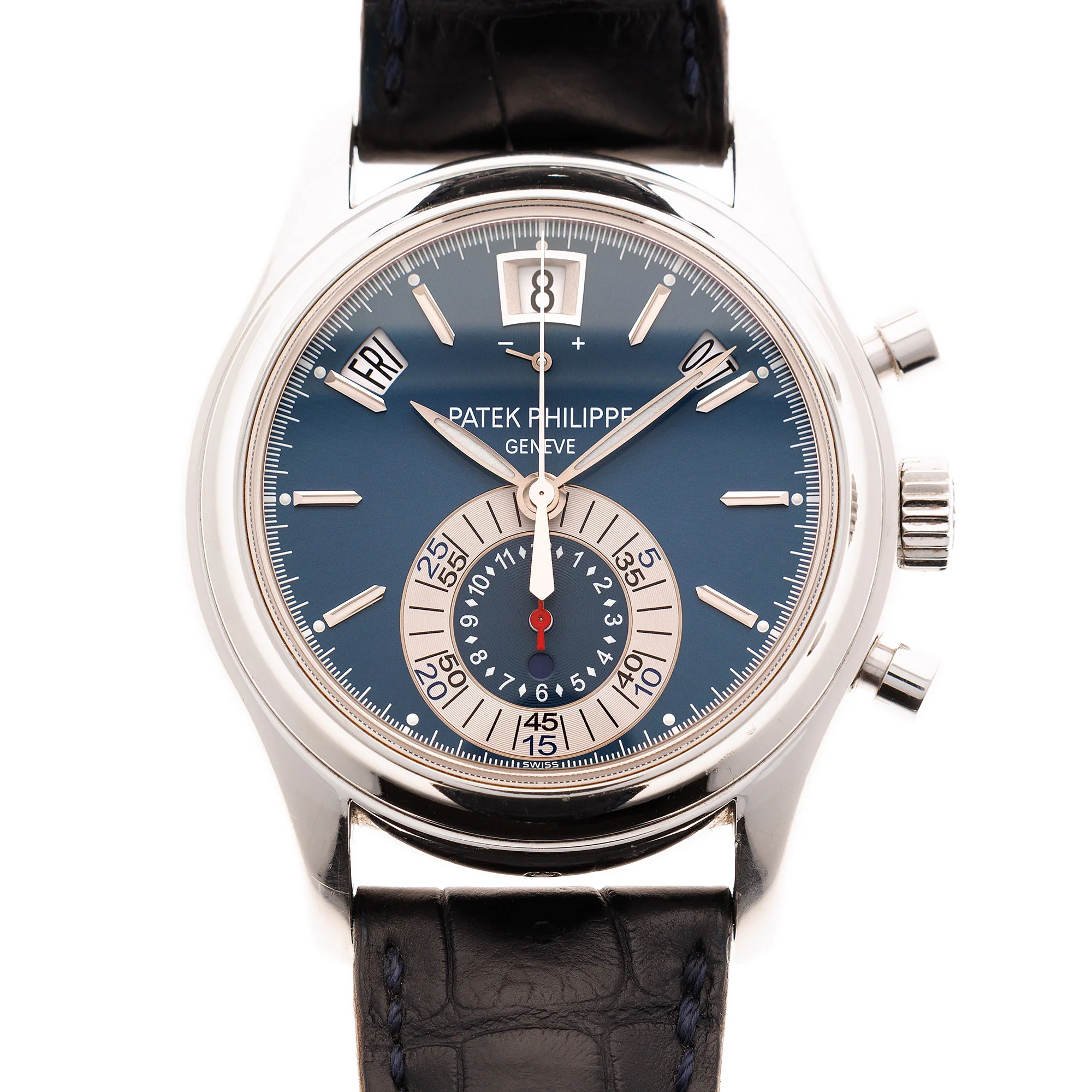 Patek Philippe Platinum Chronograph Watch Ref. 5960 with Box and Papers