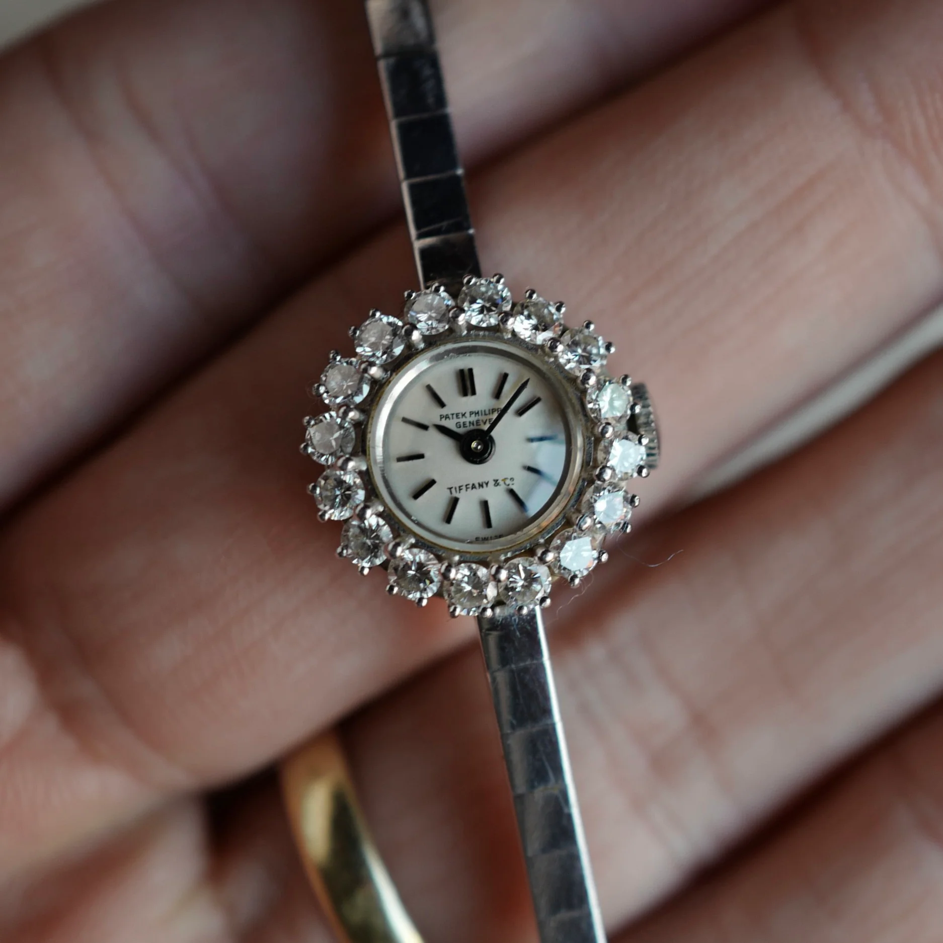 Patek Philippe Platinum Diamond Watch Ref. 3289, Retailed by Tiffany & Co. (NEW ARRIVAL)