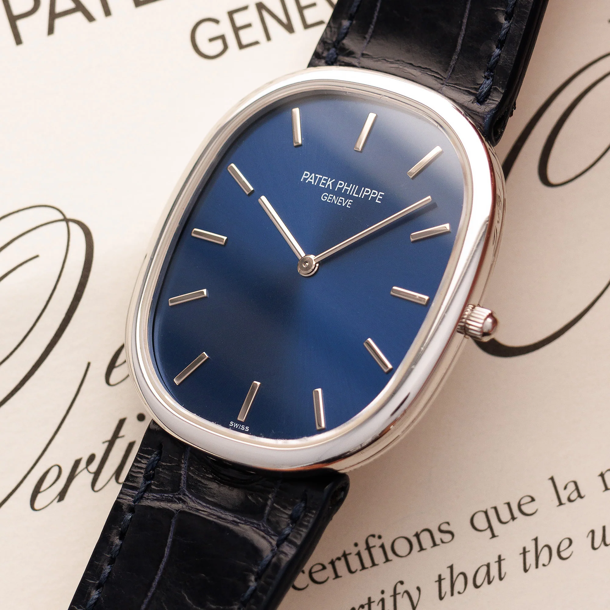 Patek Philippe Platinum Ellipse Ref. 5738P - Image 2