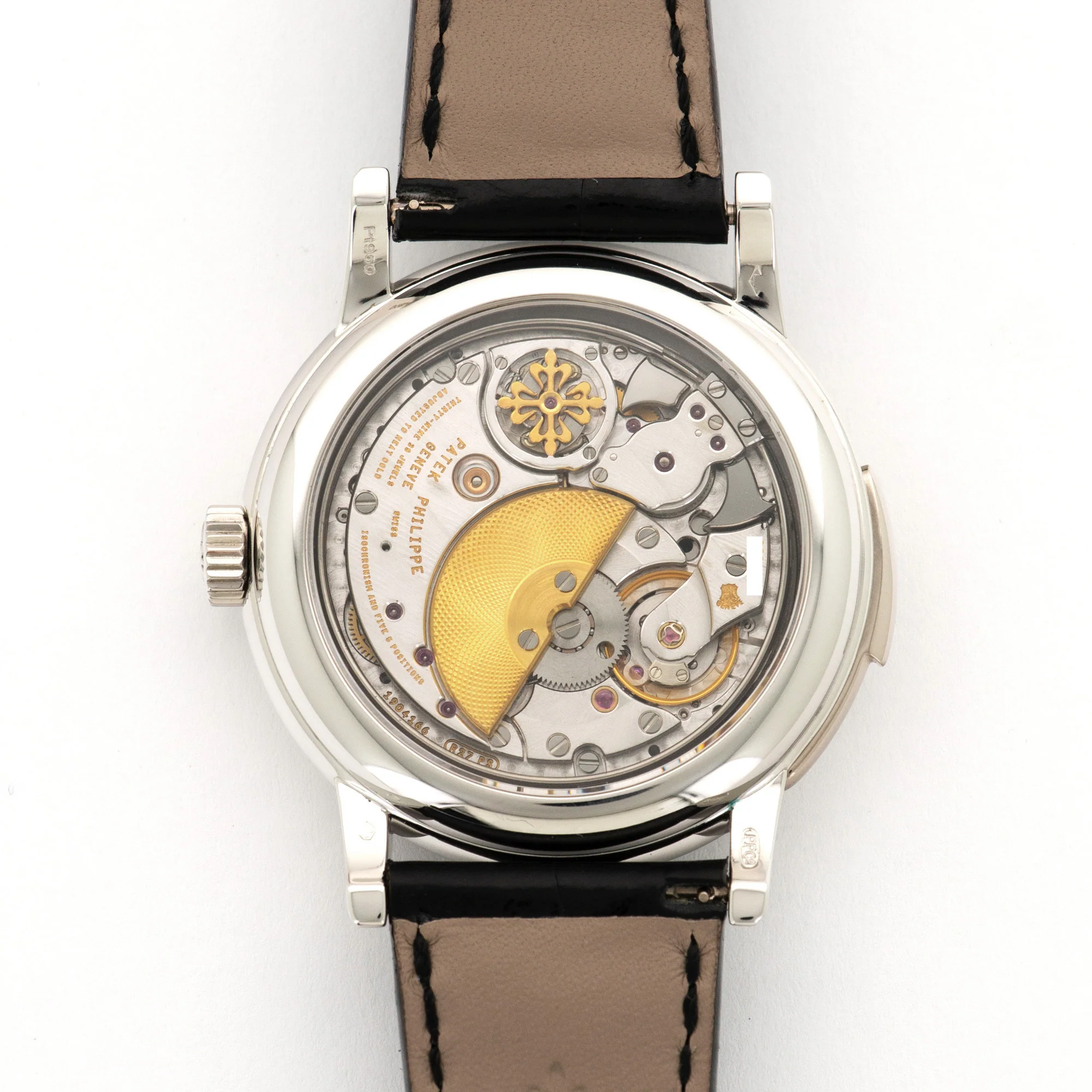 Patek Philippe Platinum Enamel Dial Minute Repeater Watch Ref. 5078 - Image 4