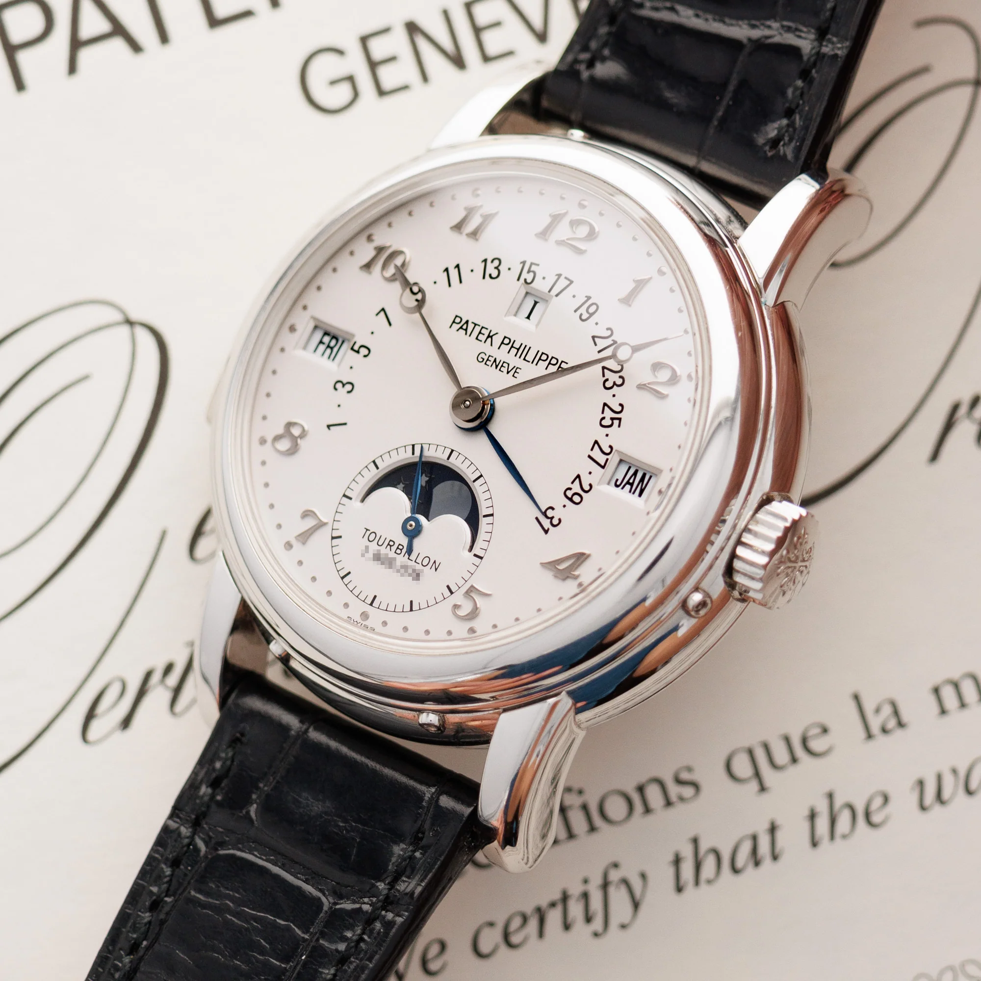 Patek Philippe Platinum Grand Complication Perpetual Calendar Minute Repeater Watch Ref. 5016 - Image 2