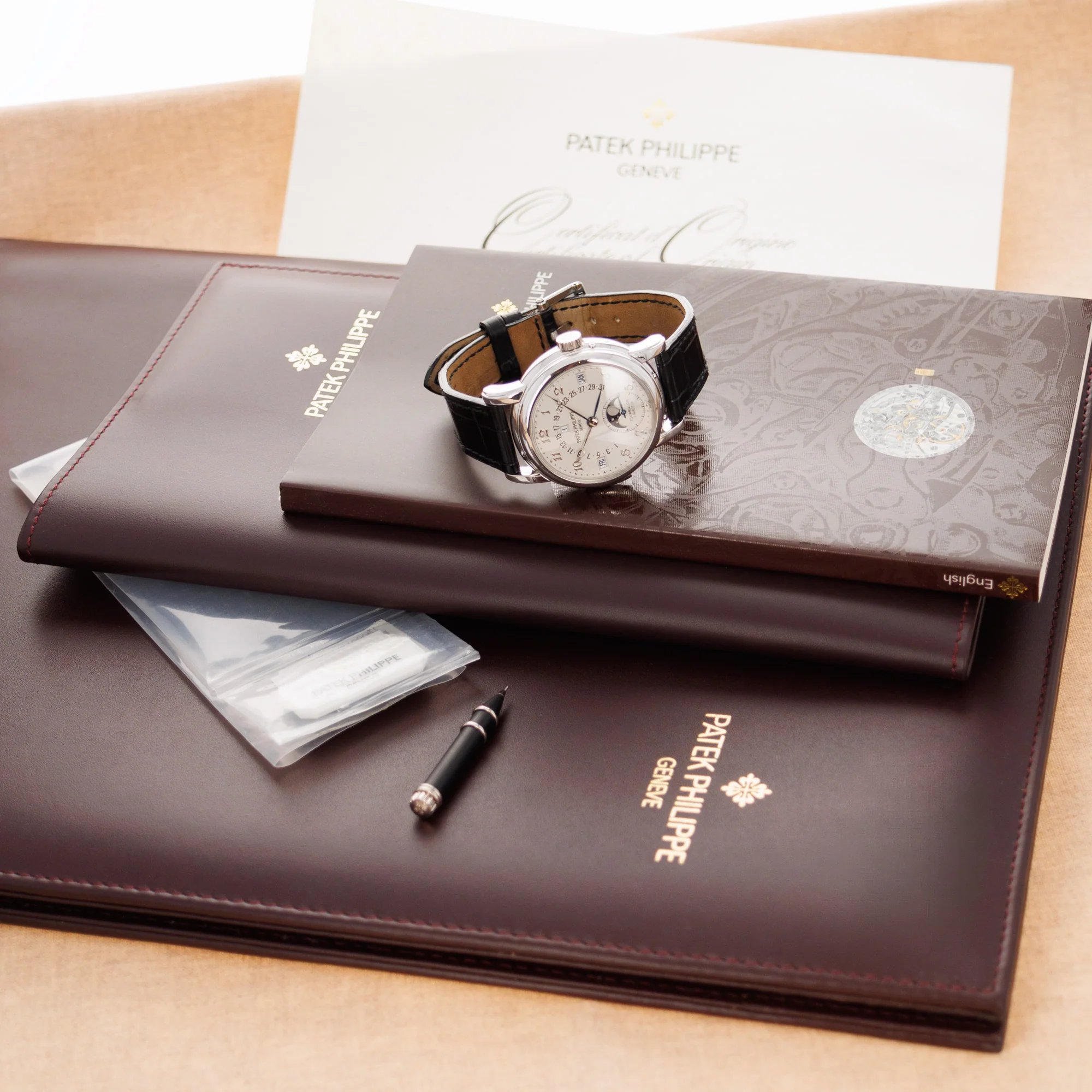 Patek Philippe Platinum Grand Complication Perpetual Calendar Minute Repeater Watch Ref. 5016 - Image 9