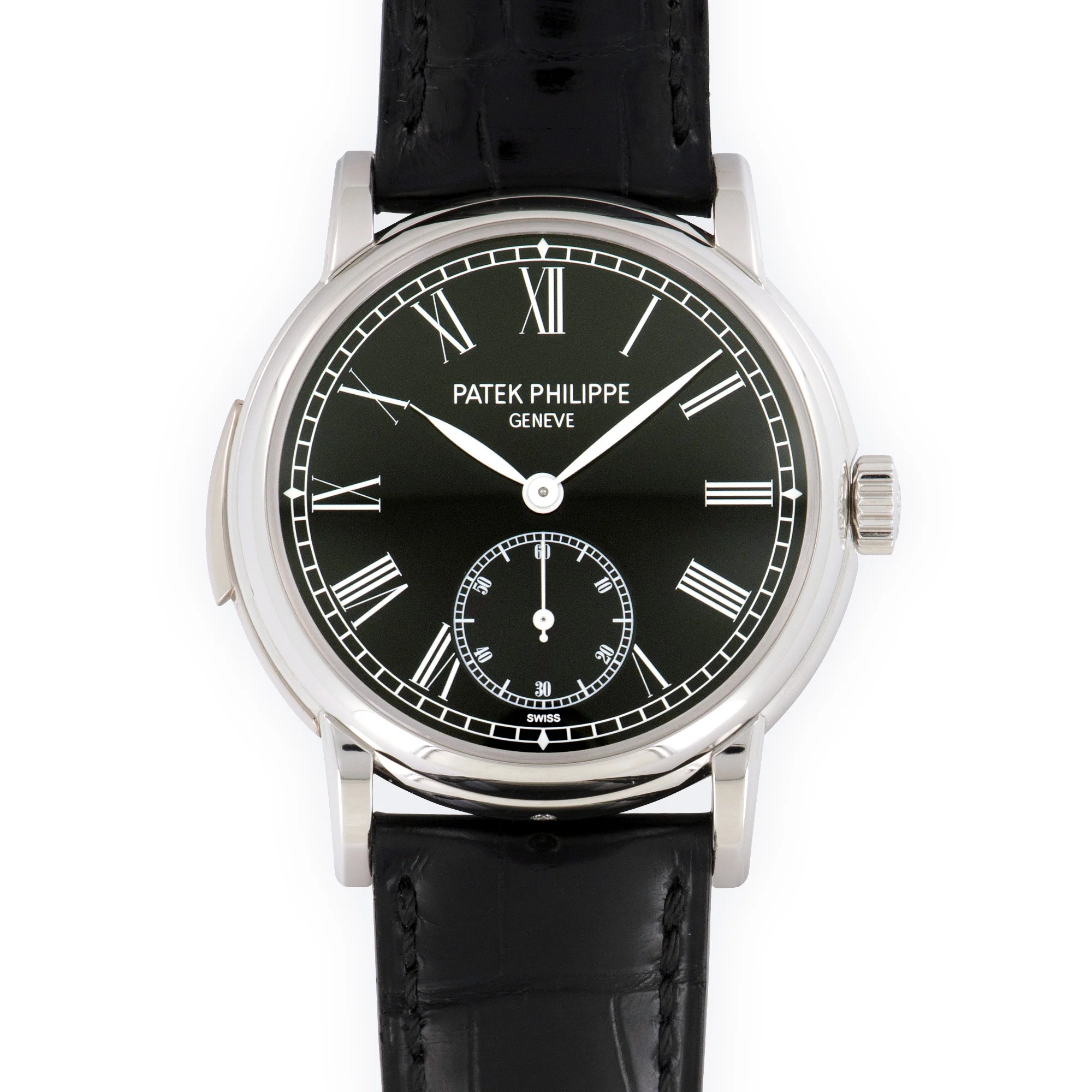 Patek Philippe Platinum Minute Repeater Black Dial Watch Ref. 5078