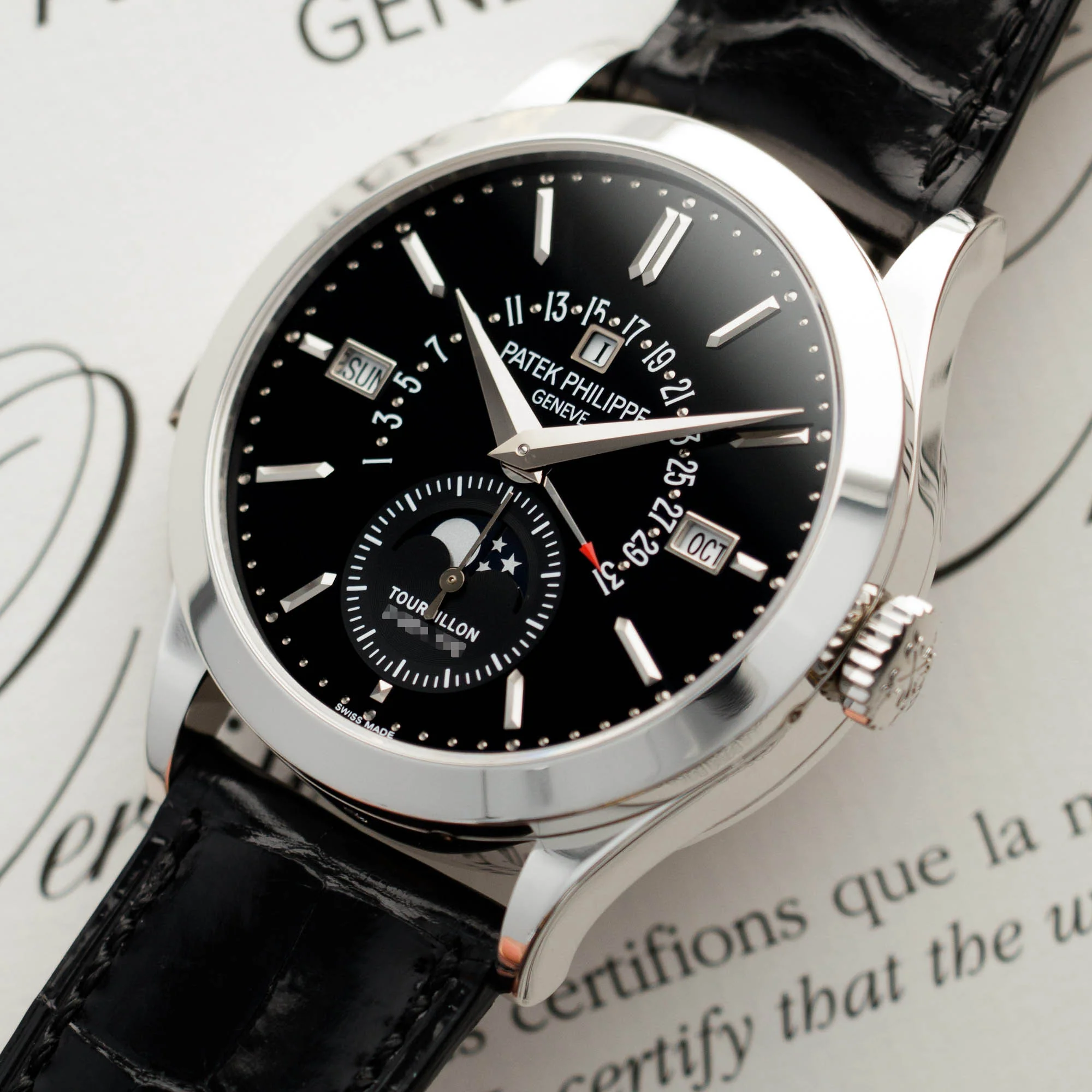 Patek Philippe Platinum Minute Repeater Perpetual Calendar Watch Ref. 5216 - Image 2
