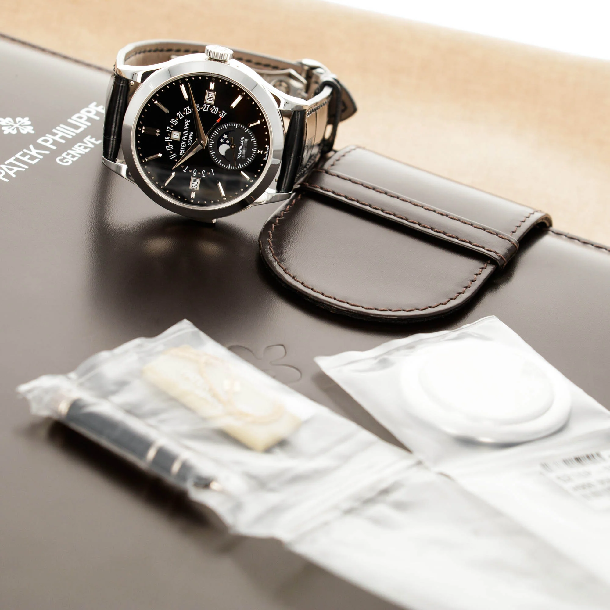 Patek Philippe Platinum Minute Repeater Perpetual Calendar Watch Ref. 5216 - Image 9