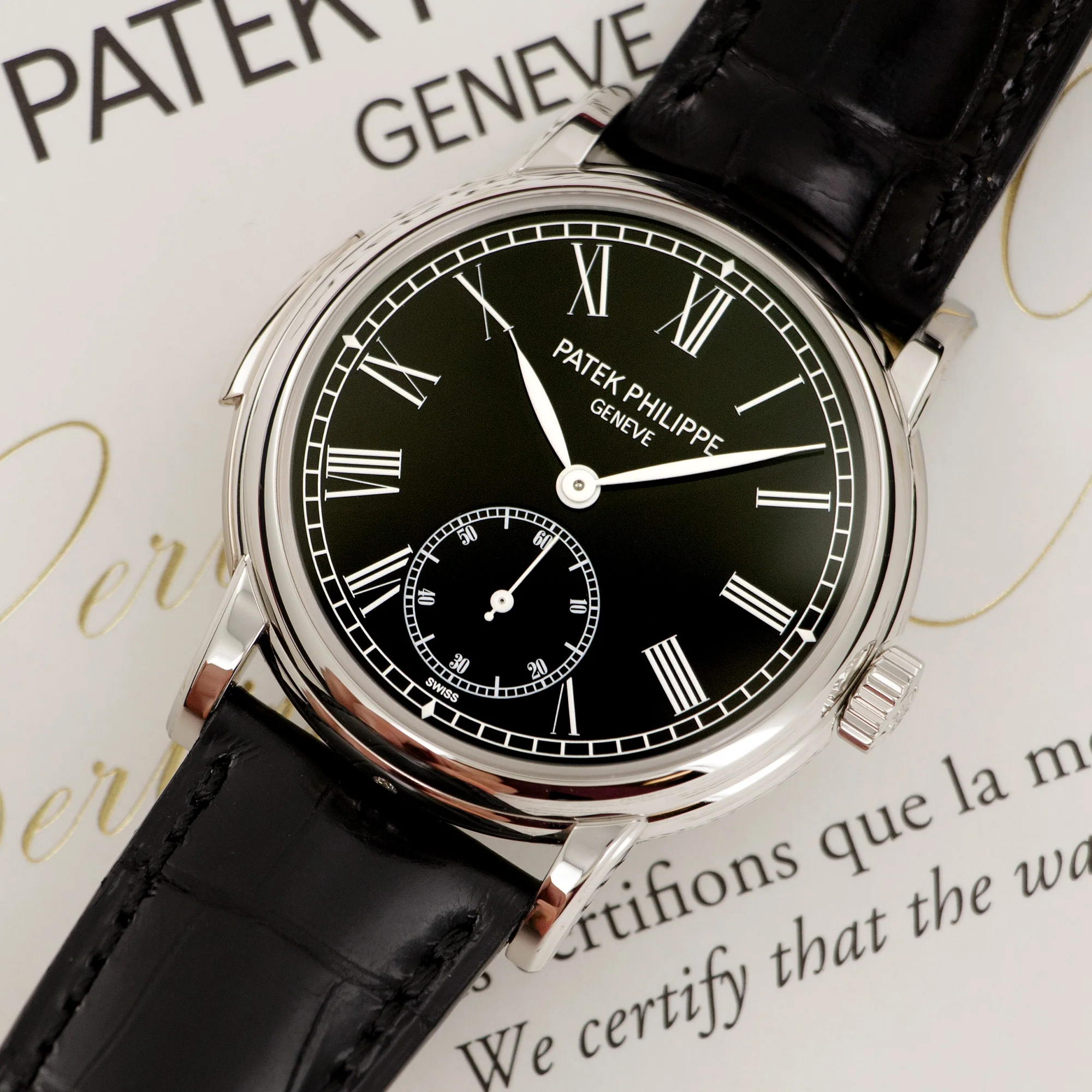 Patek Philippe Platinum Minute Repeater Watch Ref. 5078 - Image 2