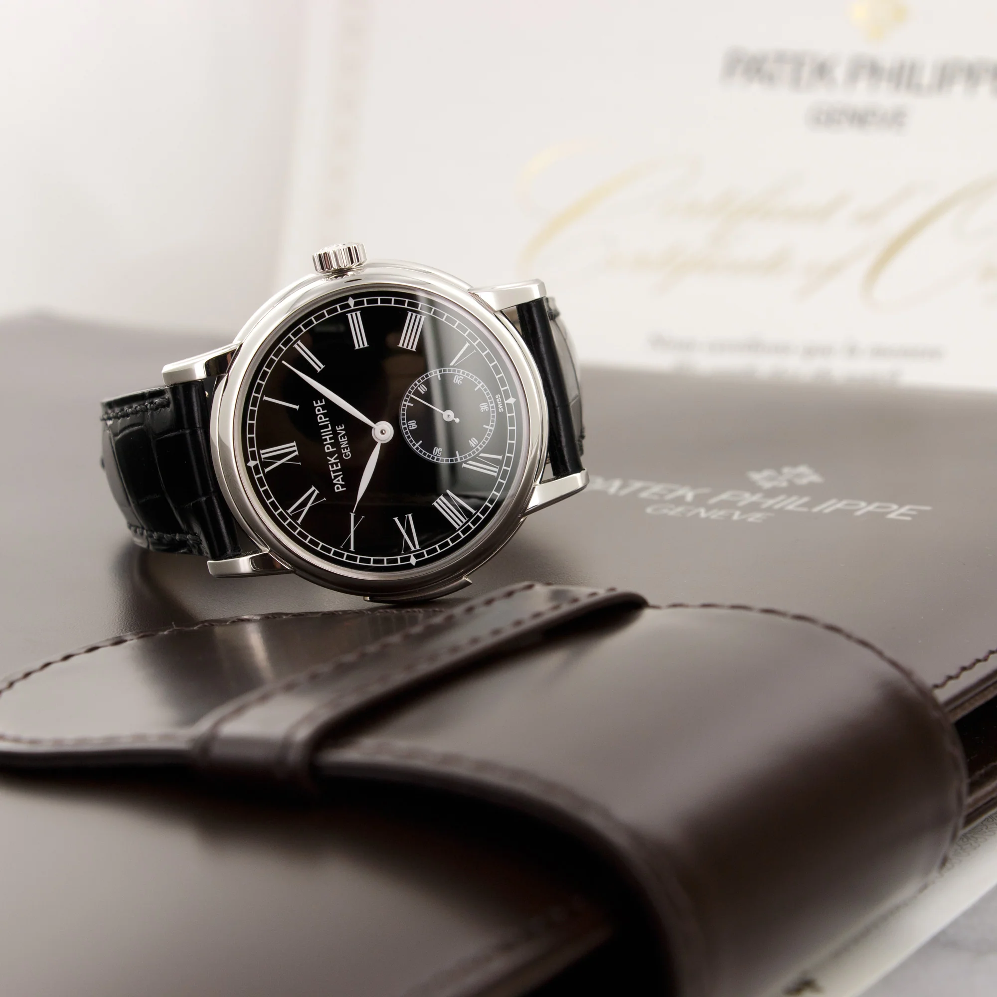 Patek Philippe Platinum Minute Repeater Watch Ref. 5078 - Image 6