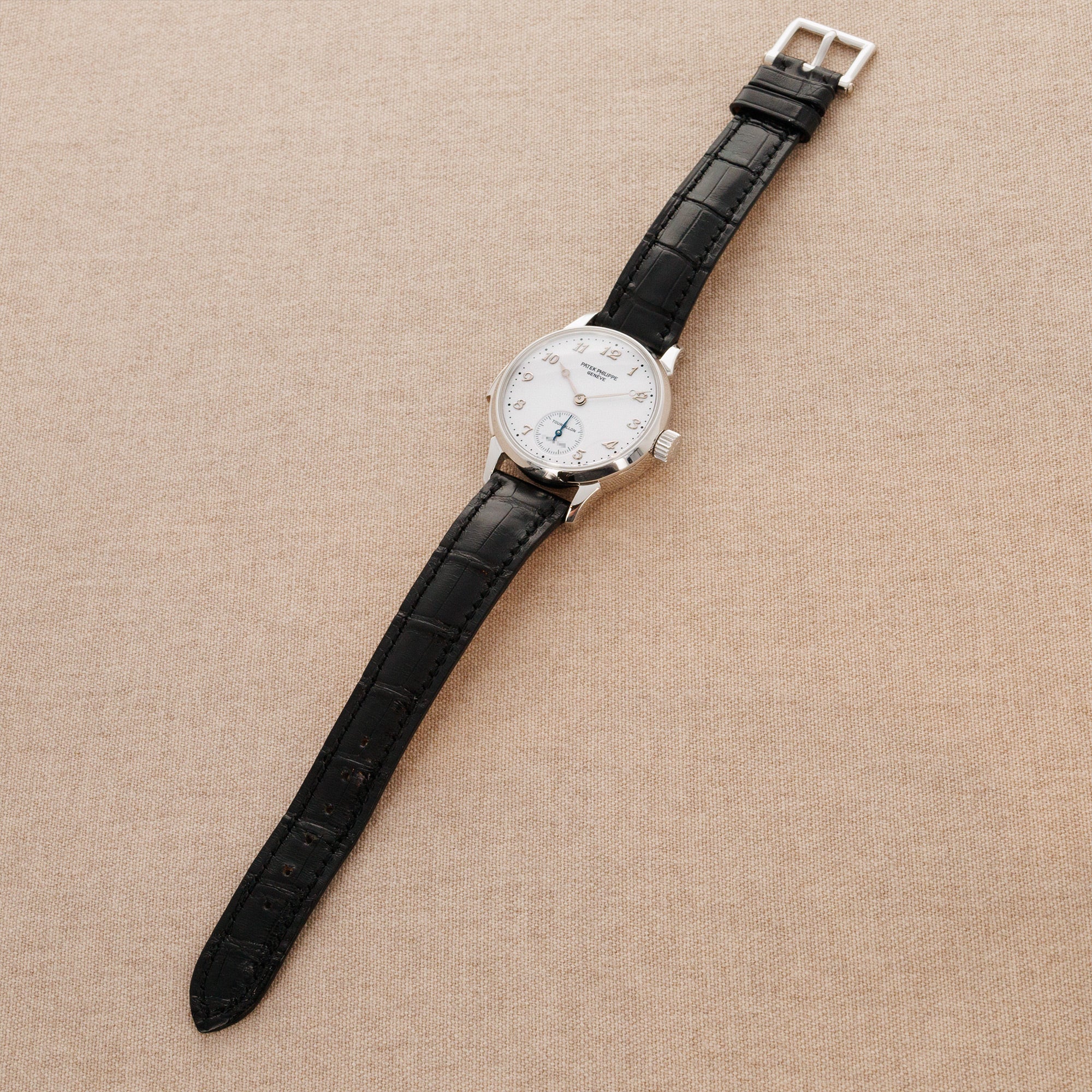 Patek Philippe Platinum Minute Repeating Tourbillon Watch Ref. 3939 - Image 5