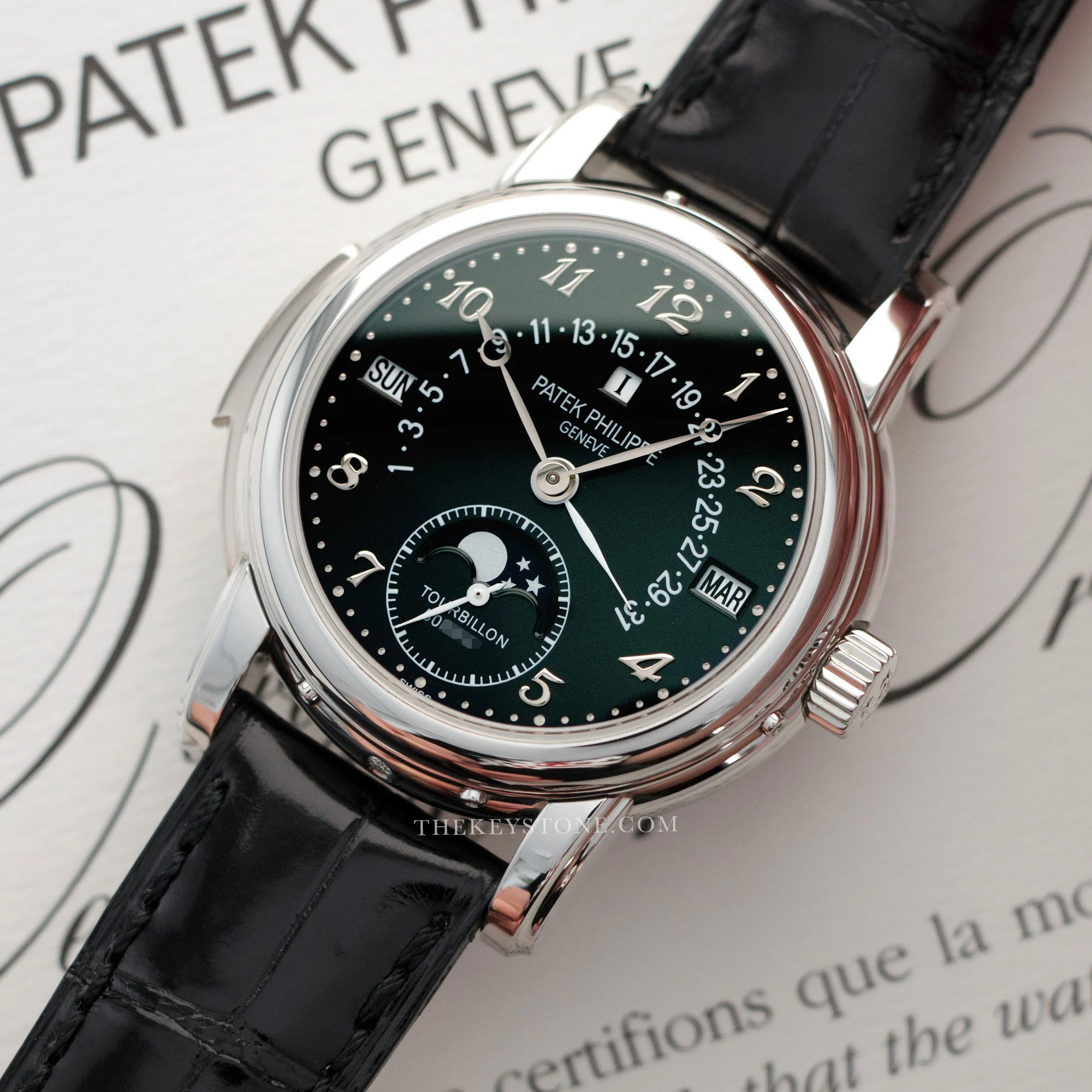 Patek Philippe Platinum Minute Repeating Tourbillon Watch Ref. 5016 - Image 2