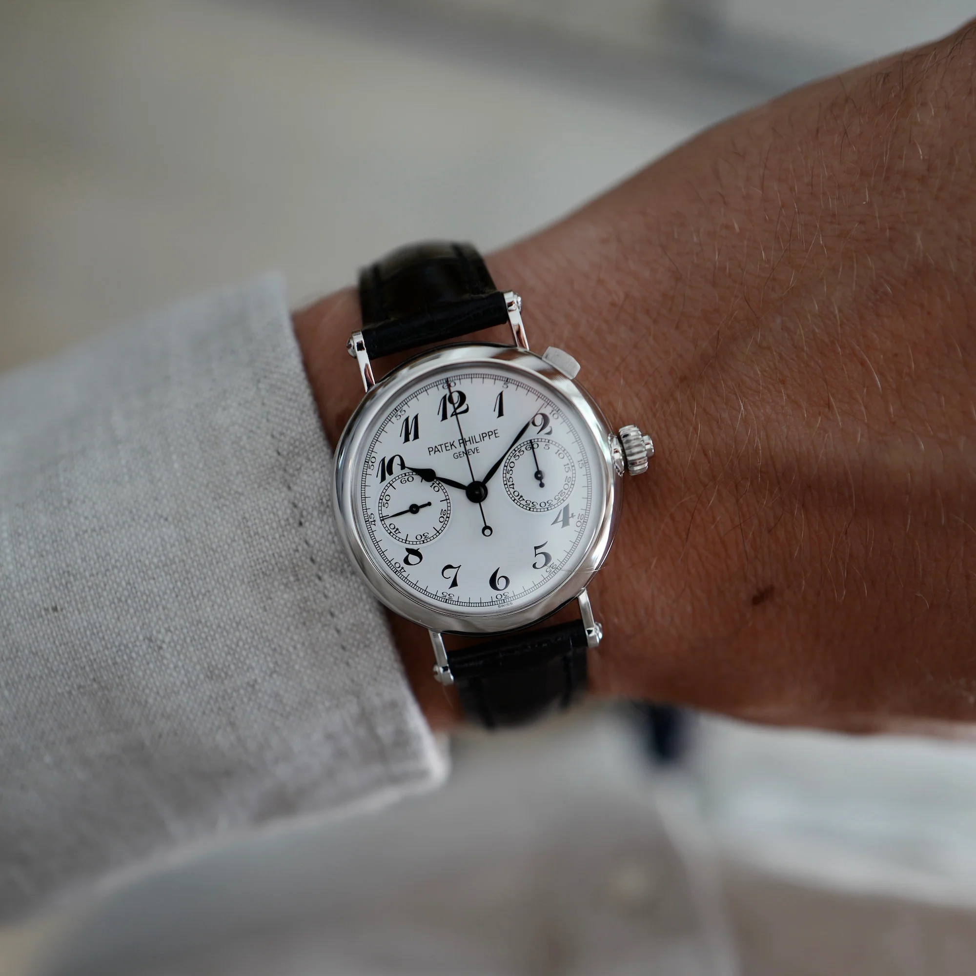 Patek Philippe Platinum Monopusher Split Seconds Chrono Ref. 5959 - Image 7