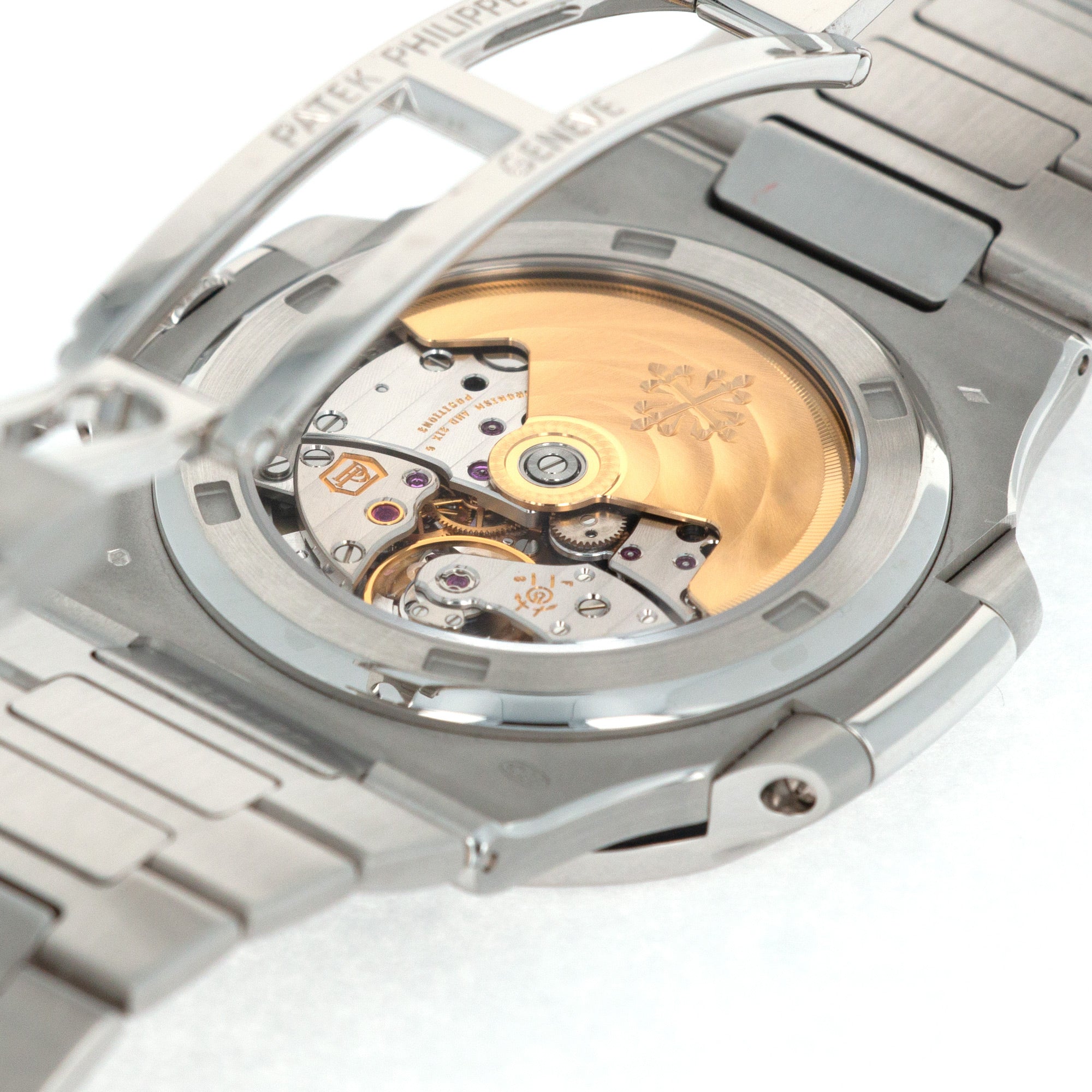 Patek Philippe Platinum Nautilus with Baguette Ruby Bezel Ref. 5711 - Image 9