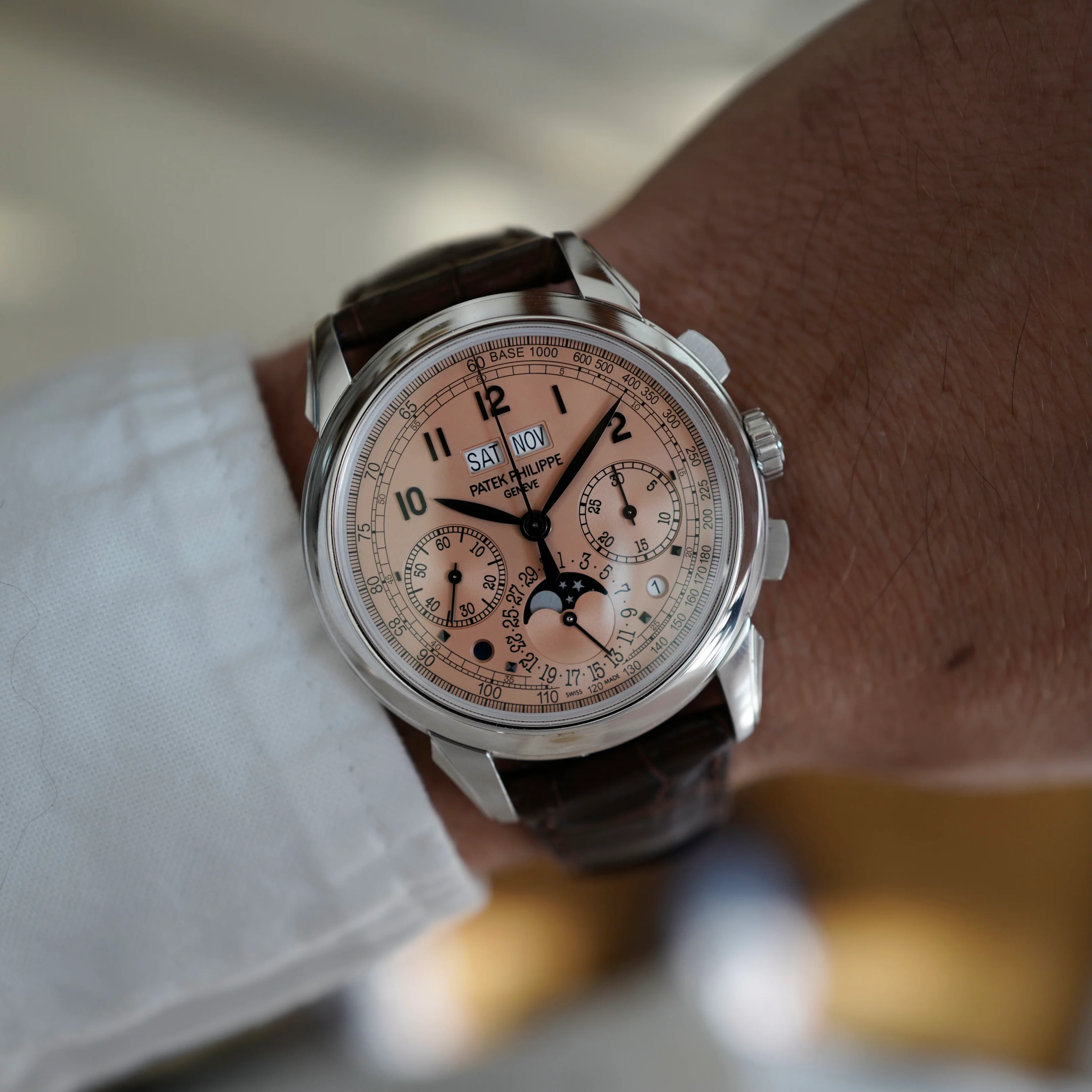 Patek Philippe Platinum Perpetual Calendar Chronograph, Ref. 5270P - Image 6