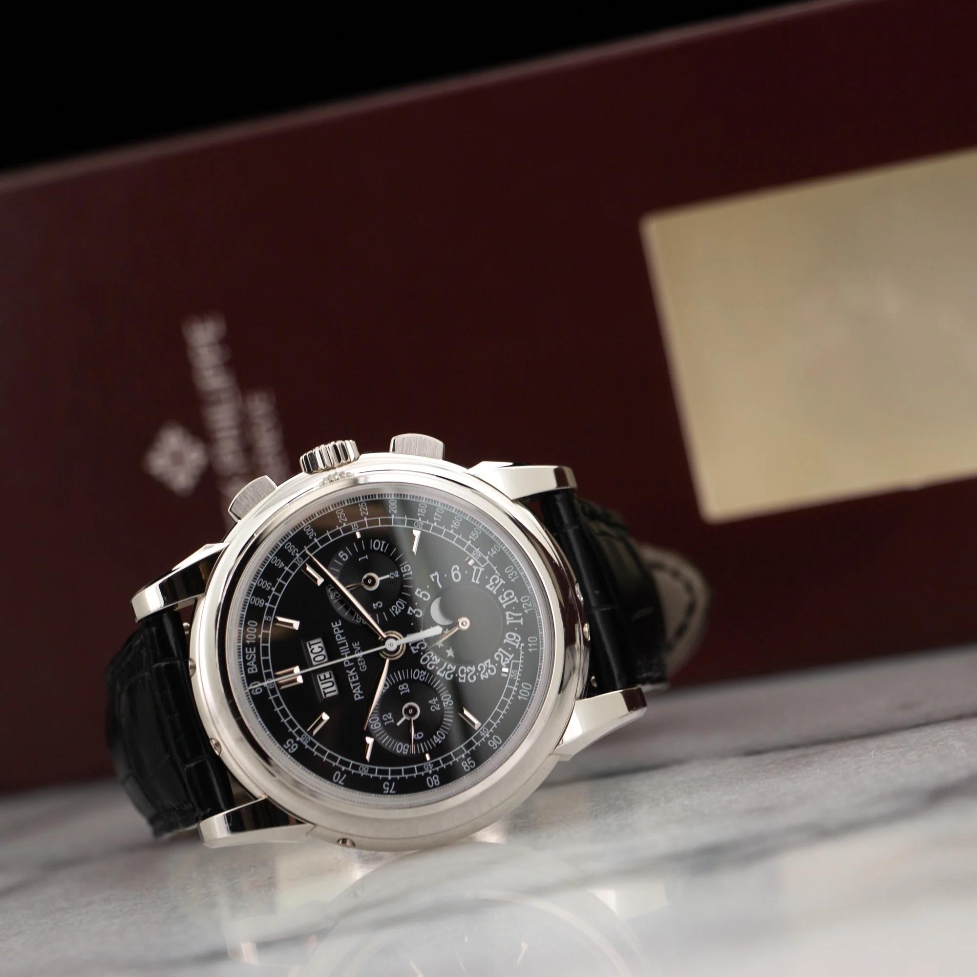 Patek Philippe Platinum Perpetual Calendar Chronograph Ref. 5970 - Image 6