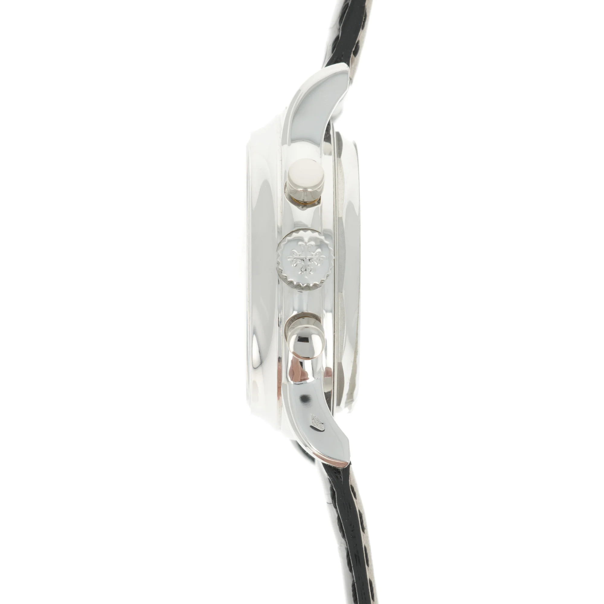 Patek Philippe Platinum Perpetual Calendar Chronograph Watch Ref. 3970 - Image 7