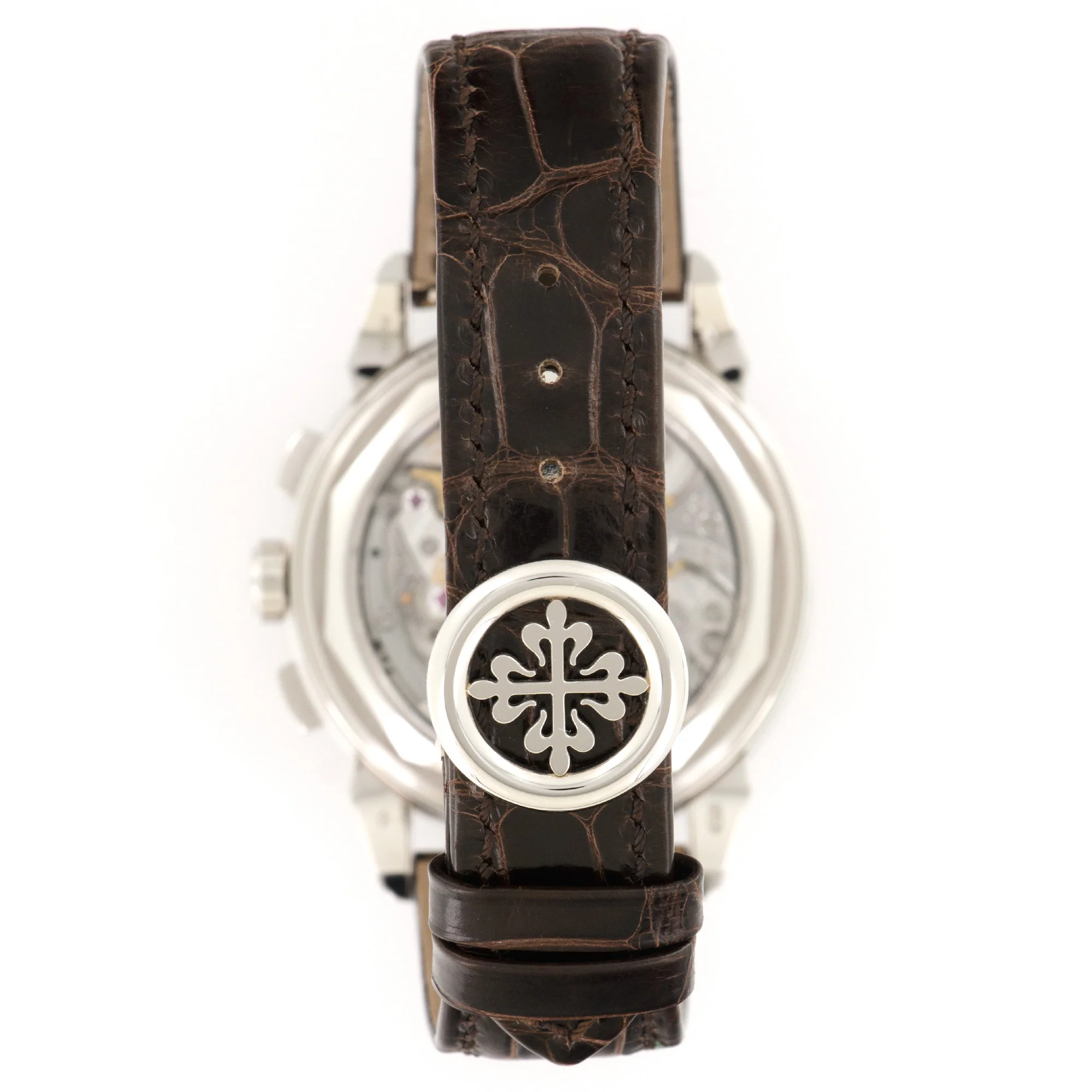Patek Philippe Platinum Perpetual Calendar Chronograph Watch Ref. 5270 - Image 4