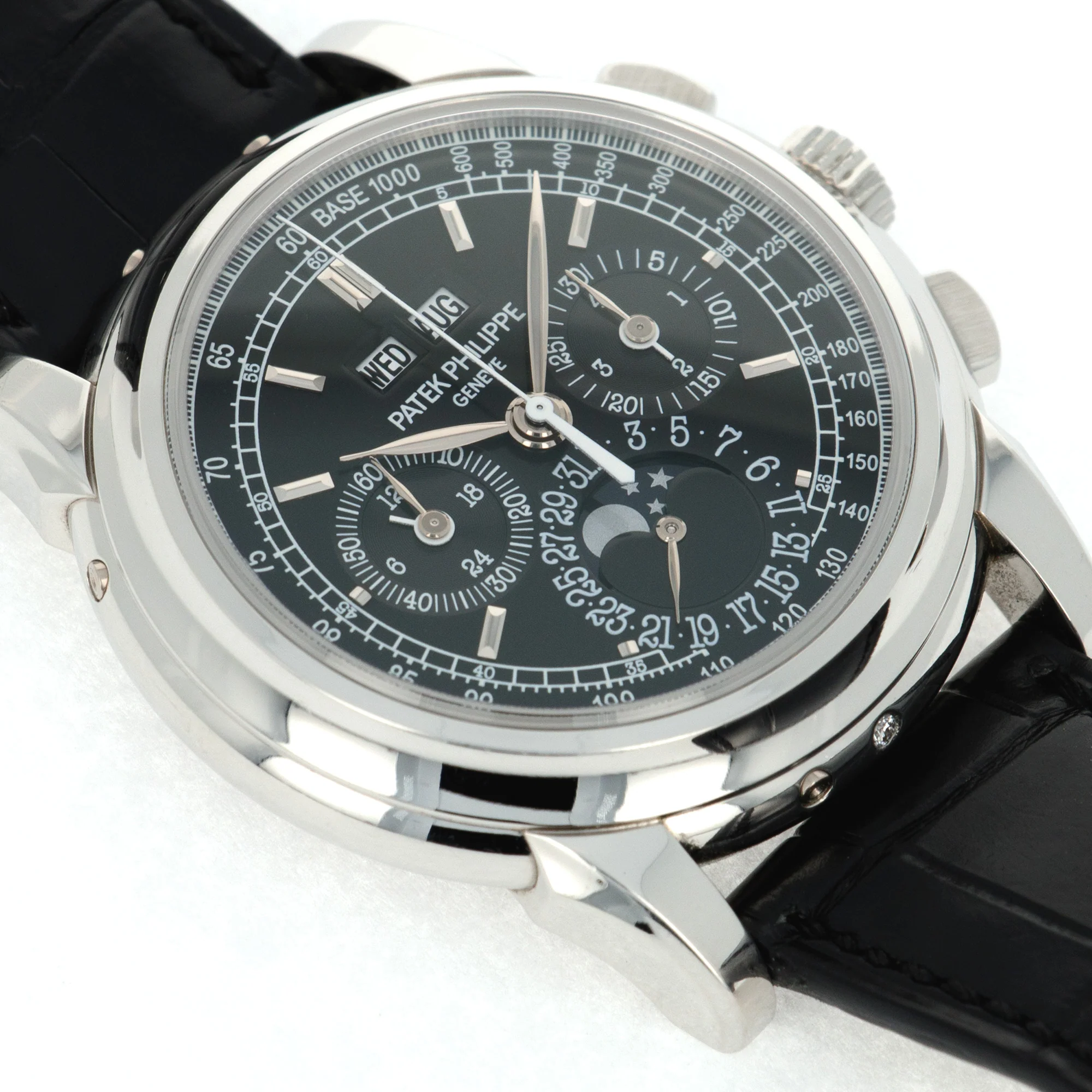 Patek Philippe Platinum Perpetual Calendar Chronograph Watch Ref. 5970 - Image 3