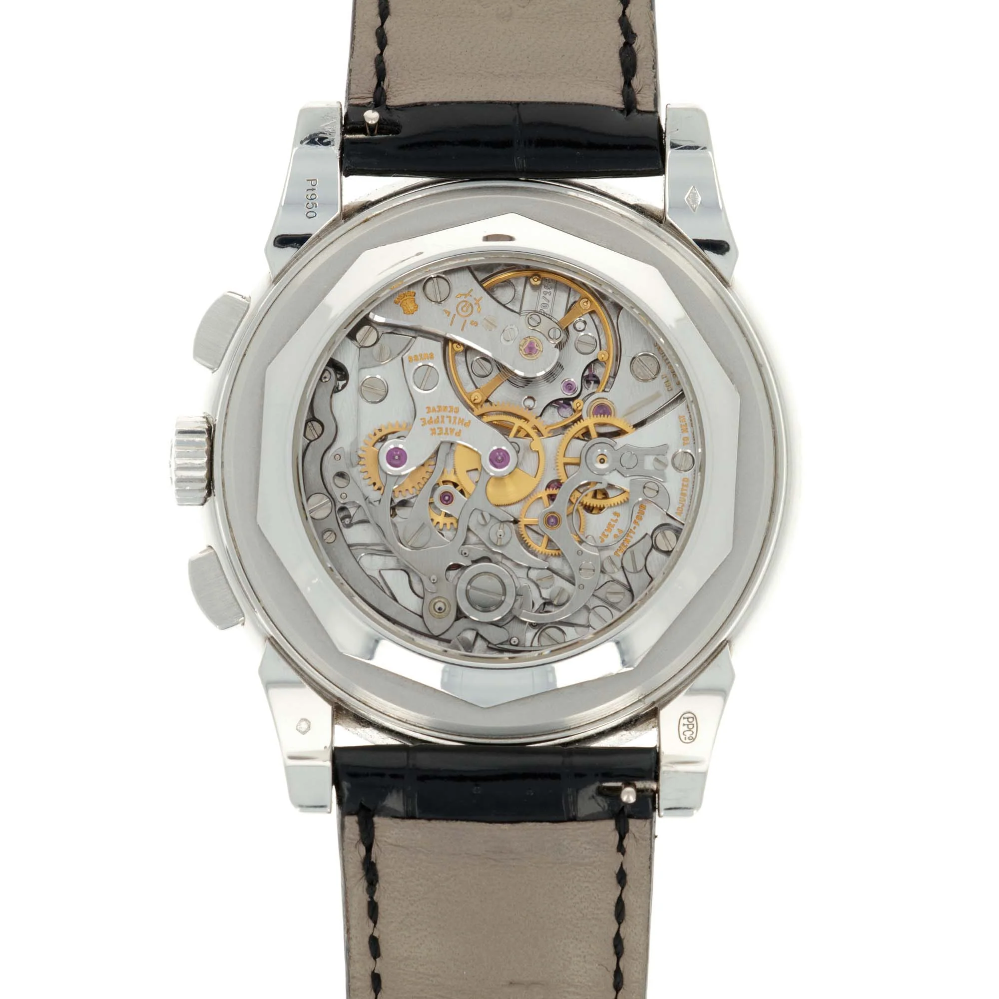Patek Philippe Platinum Perpetual Calendar Chronograph Watch Ref. 5970 - Image 7