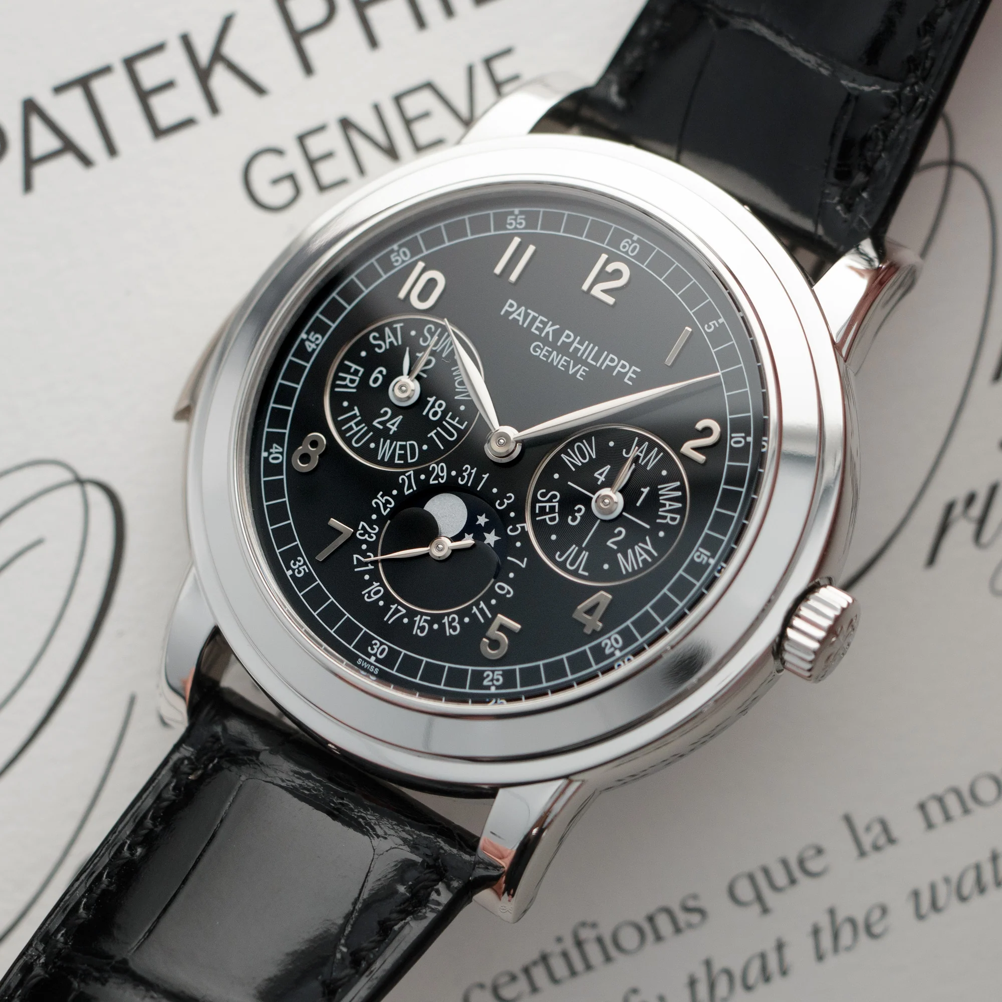 Patek Philippe Platinum Perpetual Calendar Minute Repeater Ref. 5074, Unworn Condition - Image 2