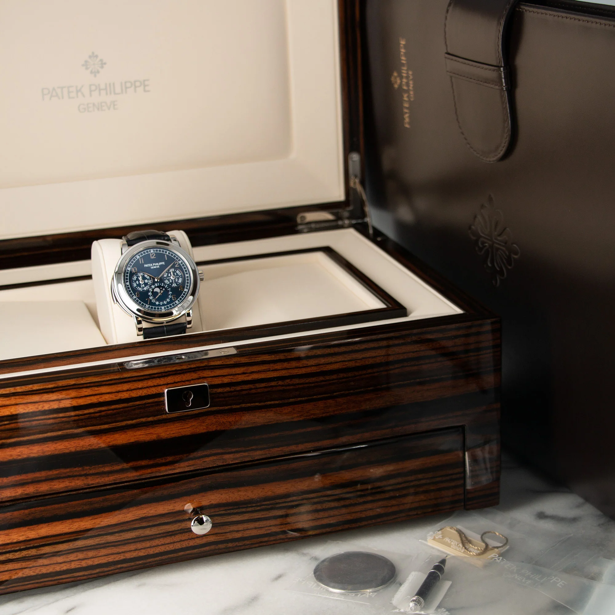 Patek Philippe Platinum Perpetual Calendar Minute Repeater Watch Ref. 5074, One of Only Two Known - Image 7