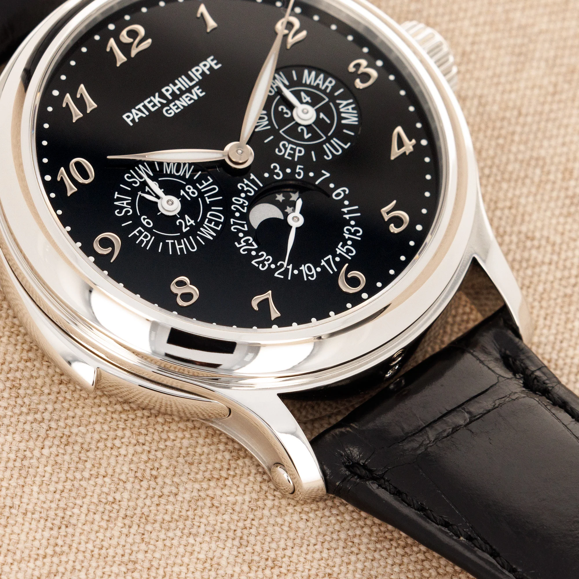 Patek Philippe Platinum Perpetual Calendar Minute Repeater Watch Ref. 5374 - Image 4