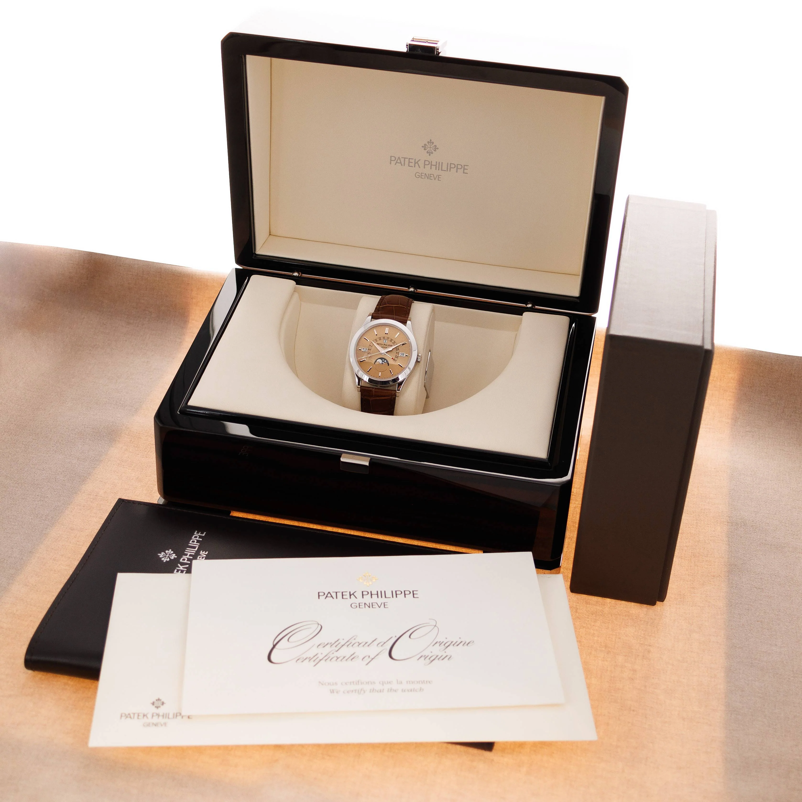 Patek Philippe Platinum Perpetual Calendar Ref. 5496 with Box and Papers - Image 5