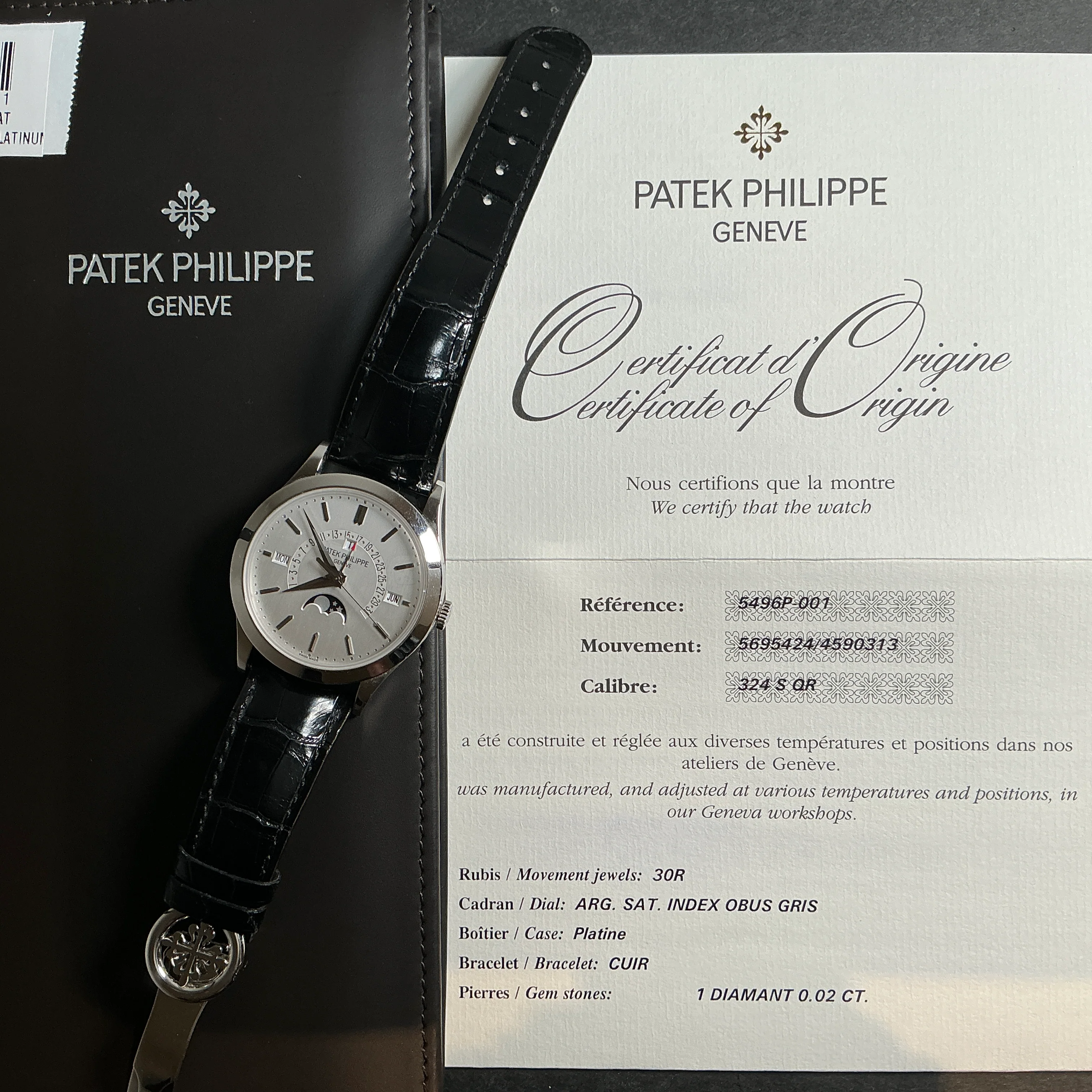 Patek Philippe Platinum Perpetual Calendar Ref. 5496 - Image 6