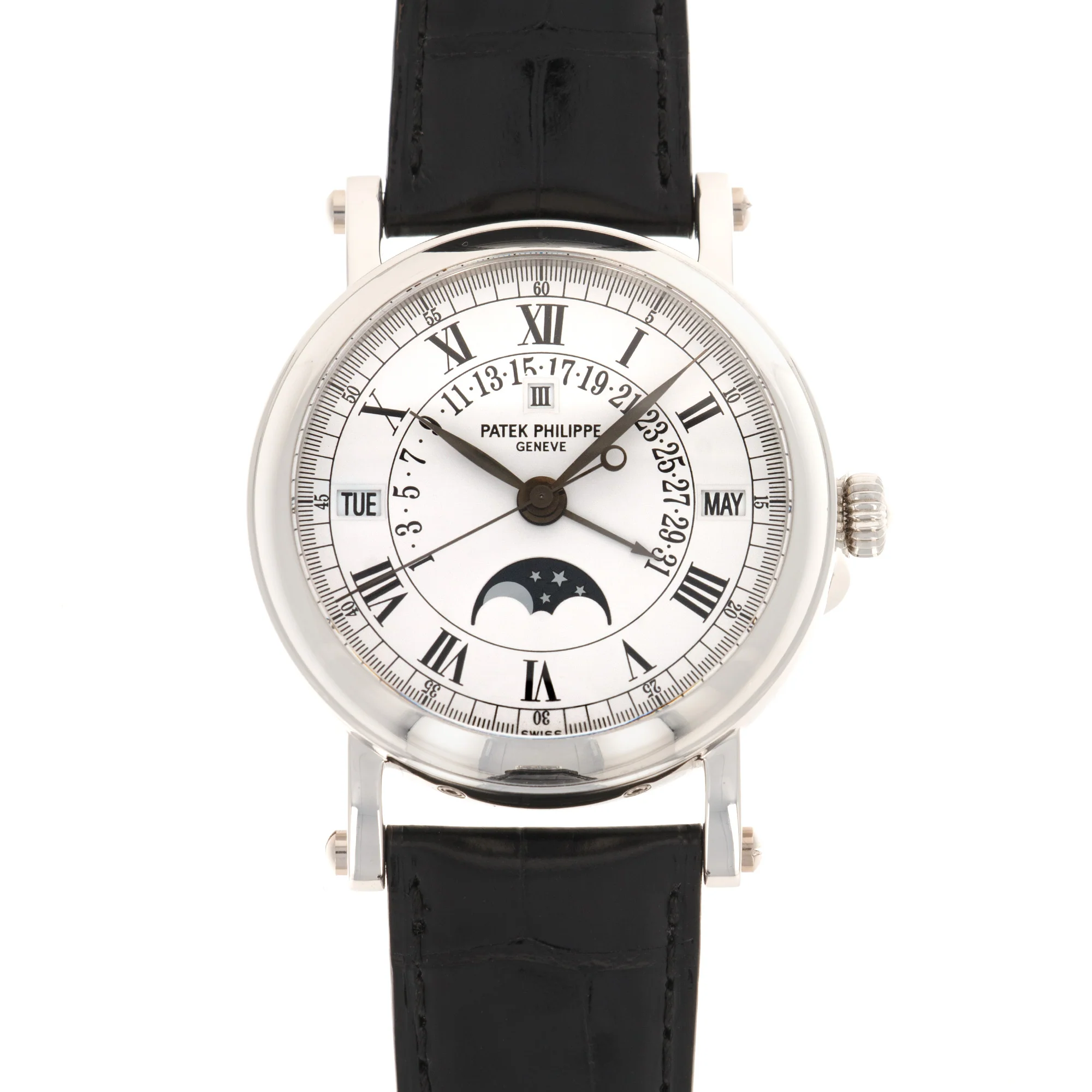 Patek Philippe Platinum Perpetual Calendar Retrograde Watch Ref. 5059
