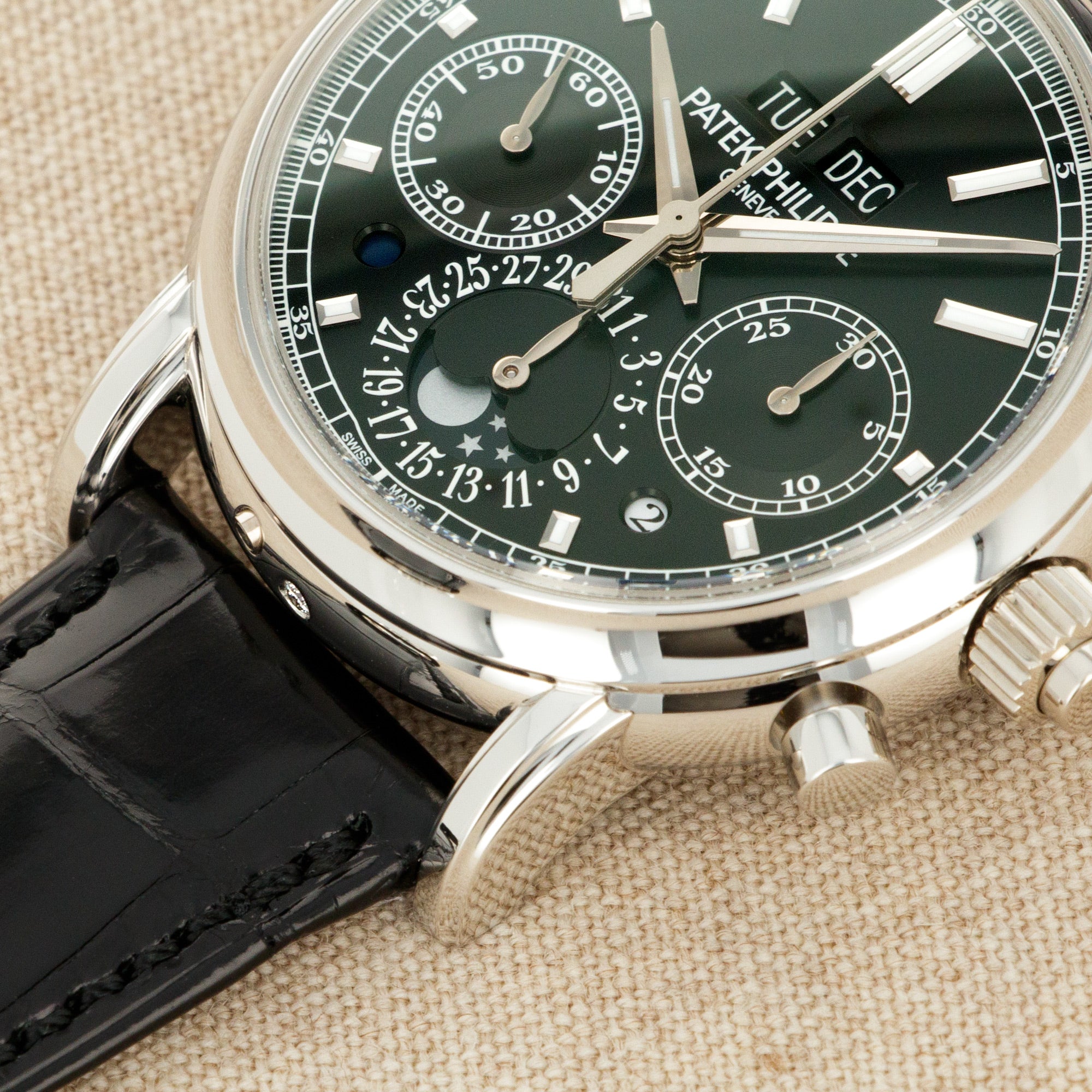 Patek Philippe Platinum Perpetual Calendar Split Seconds Chronograph Watch Ref. 5204P - Image 4