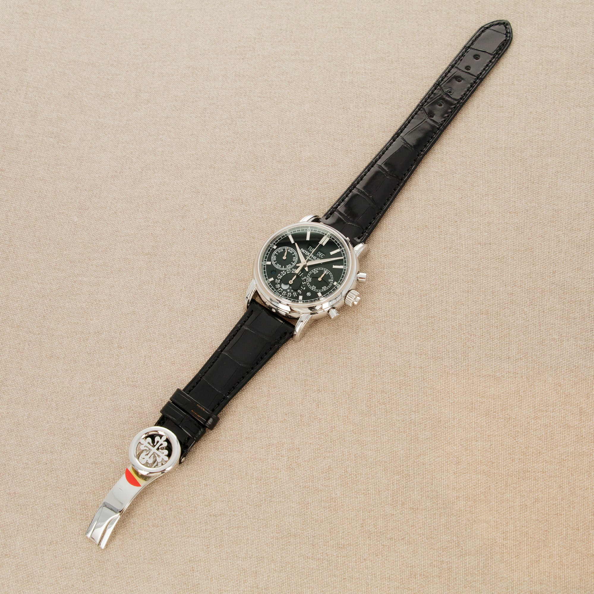 Patek Philippe Platinum Perpetual Calendar Split Seconds Chronograph Watch Ref. 5204P - Image 7