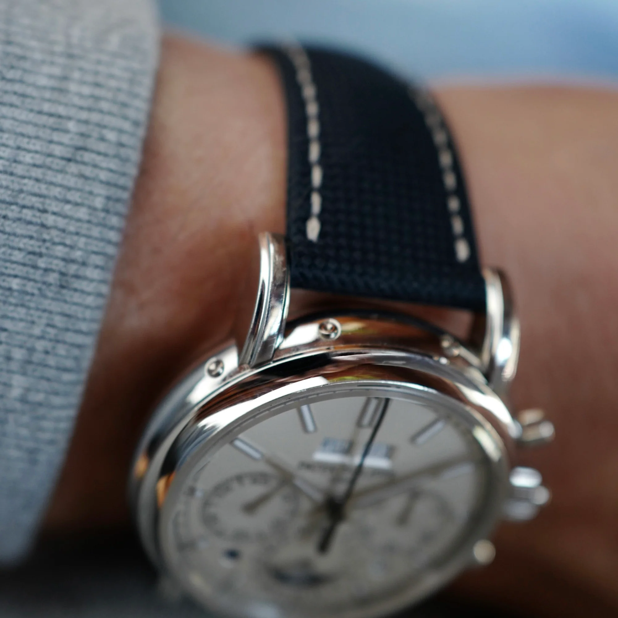 Patek Philippe Platinum Perpetual Calendar Split Seconds Watch Ref. 5204 - Image 6