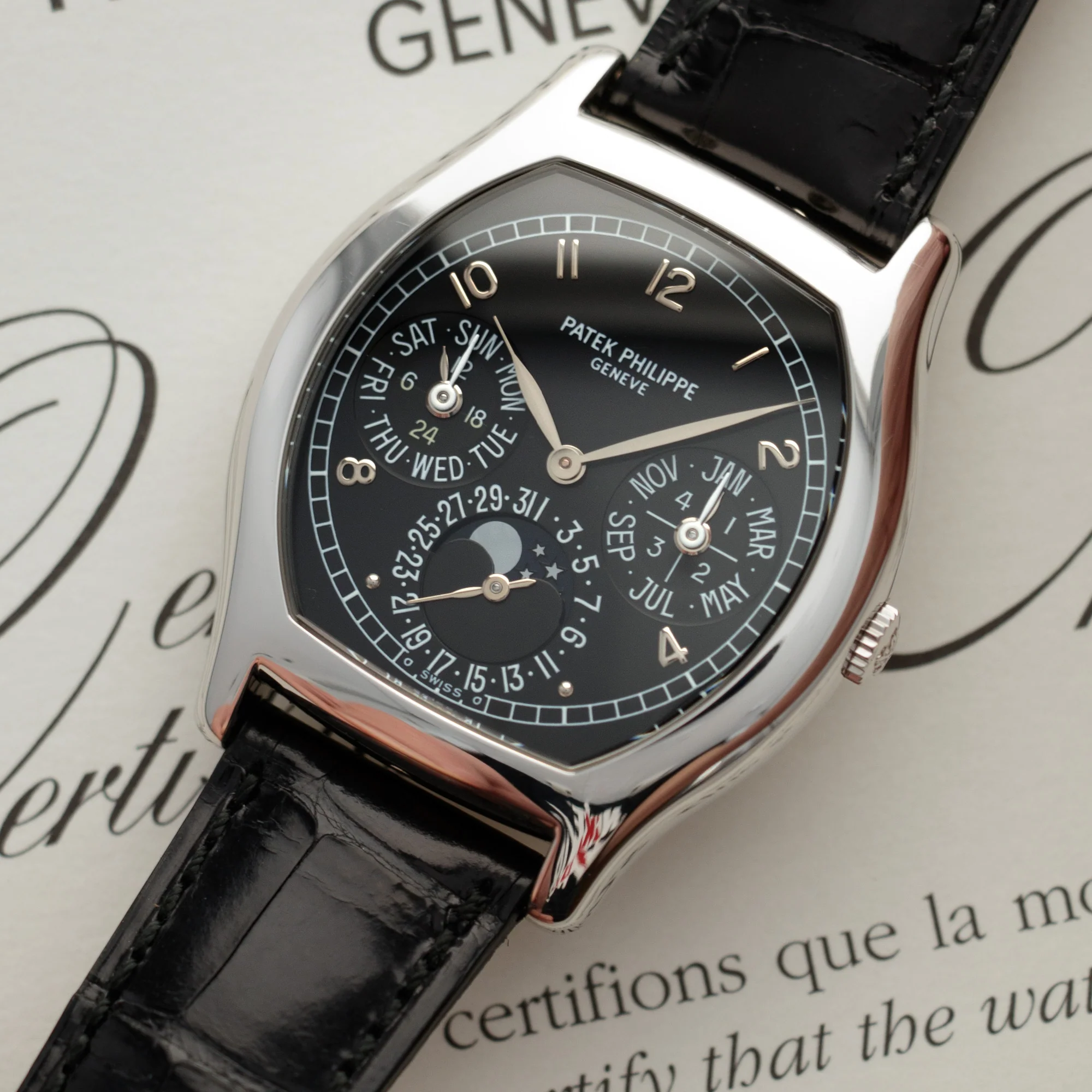 Patek Philippe Platinum Perpetual Calendar Watch Ref. 5040 - Image 2