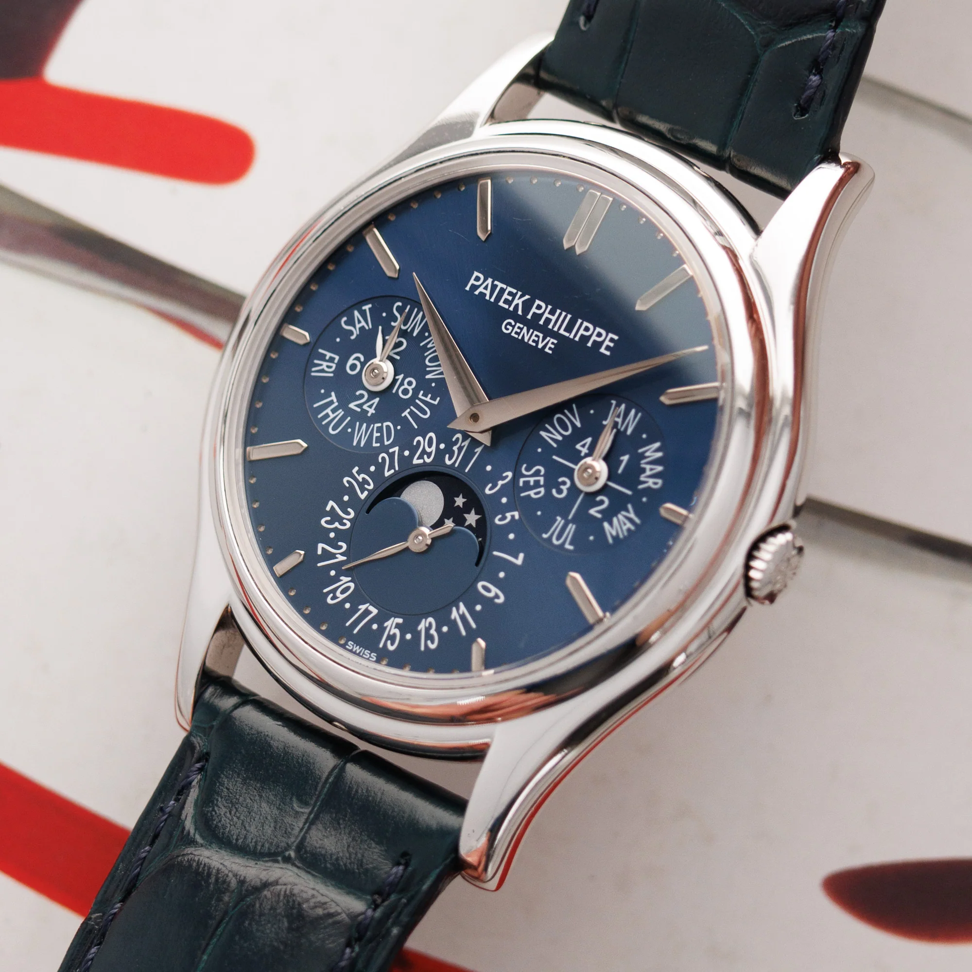 Patek Philippe Platinum Perpetual Calendar Watch Ref. 5140 - Image 2