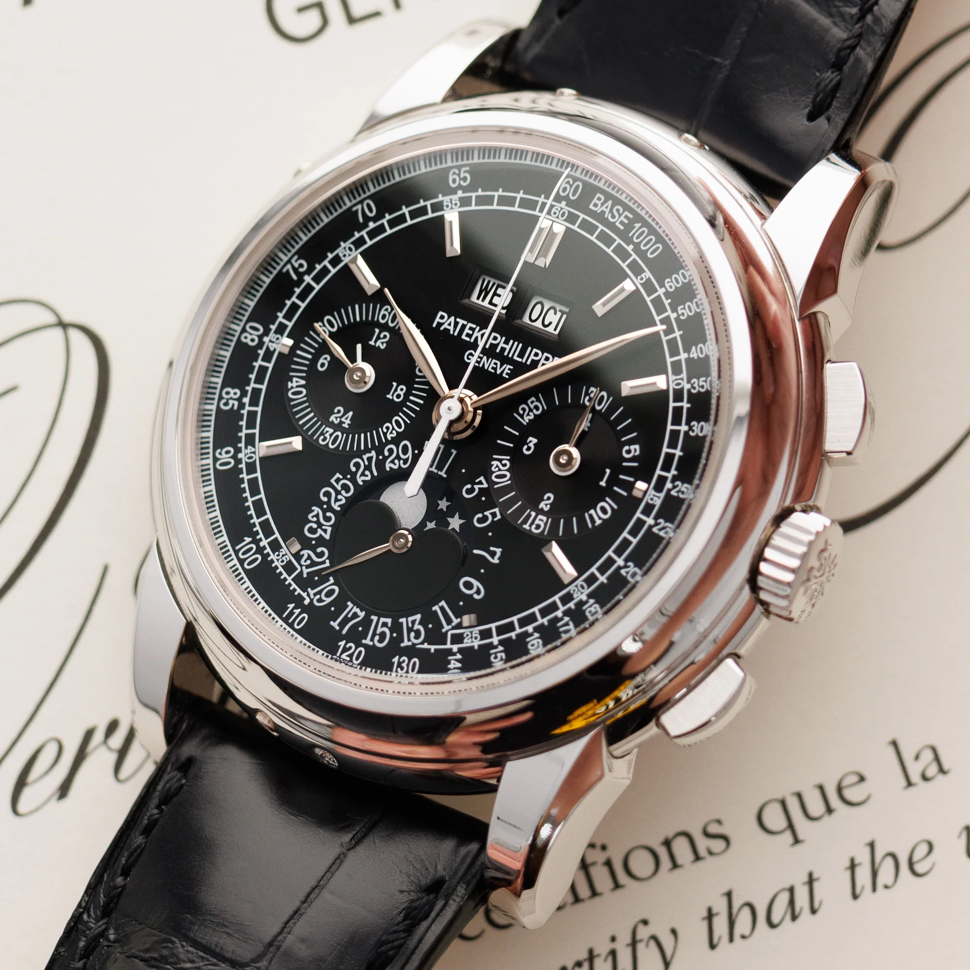 Patek Philippe Platinum Perpetual Calendar Watch Ref. 5970 - Image 2