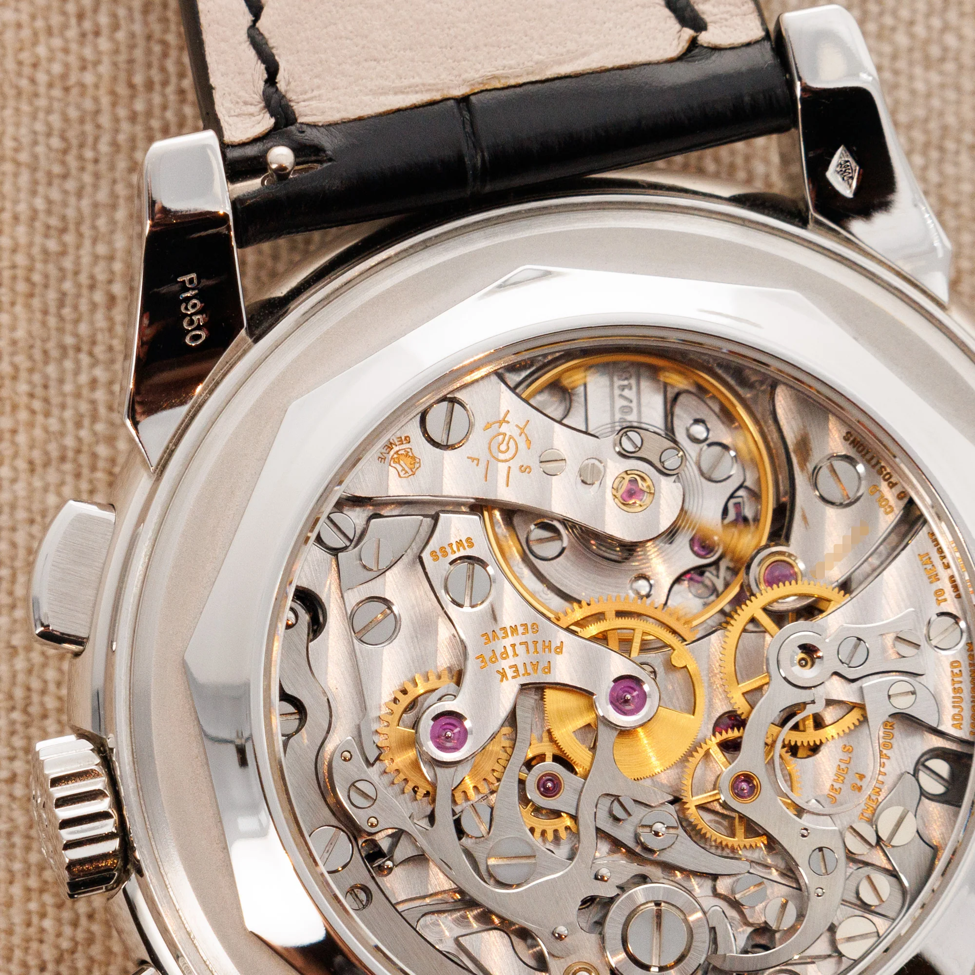 Patek Philippe Platinum Perpetual Calendar Chronograph Watch Ref. 5970 - Image 6