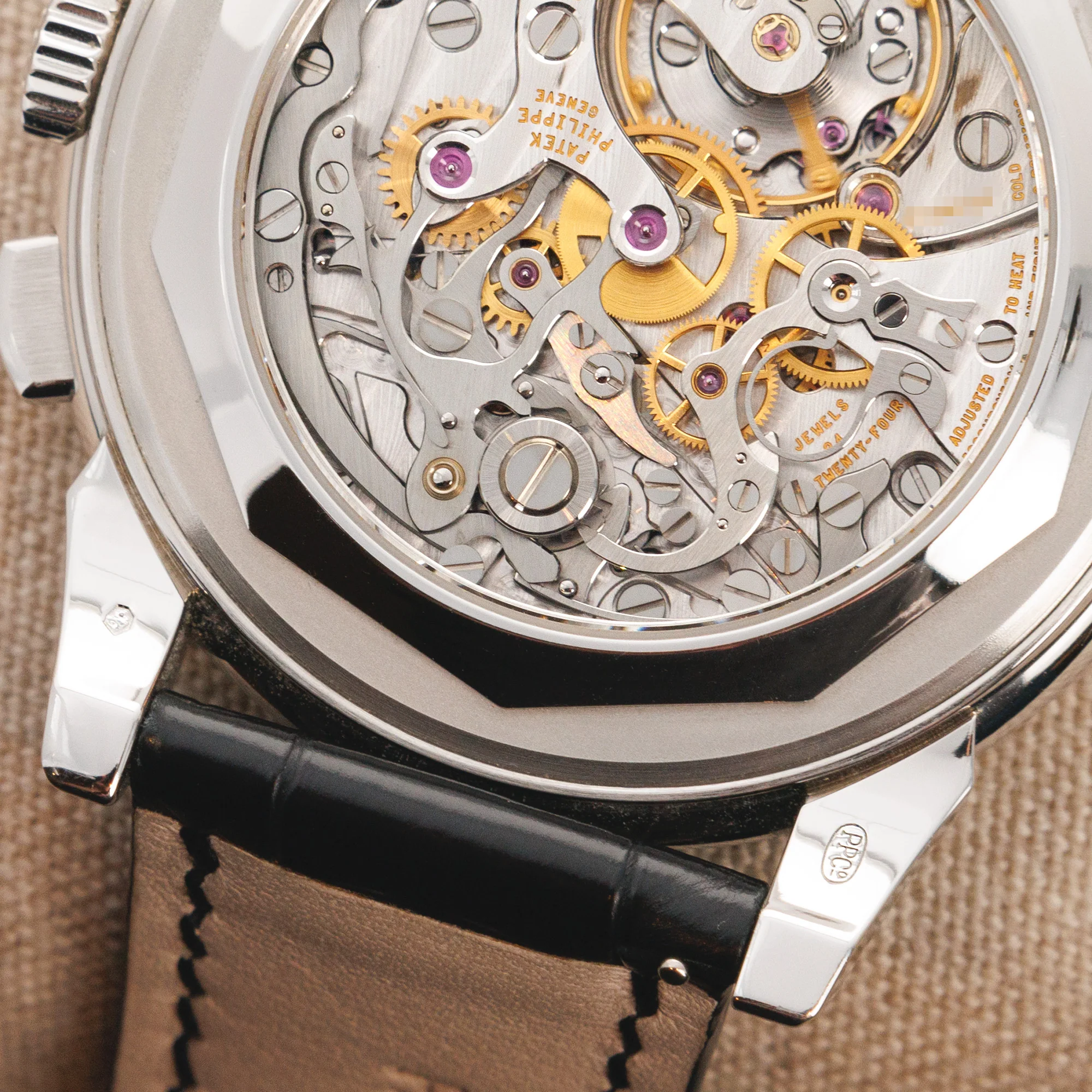 Patek Philippe Platinum Perpetual Calendar Chronograph Watch Ref. 5970 - Image 7