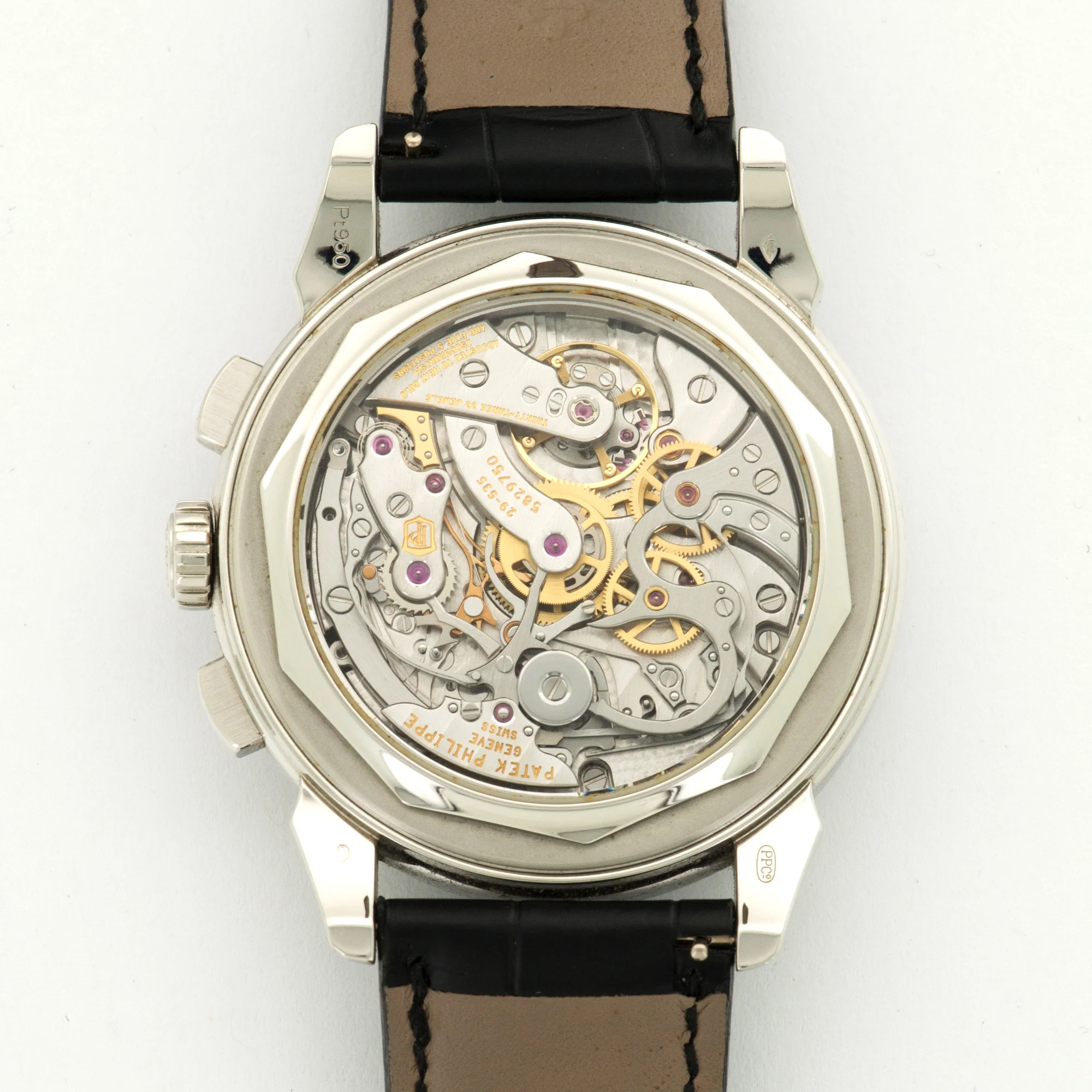 Patek Philippe Platinum Perpetual Diamond Chrono Watch Ref. 5271 - Image 4