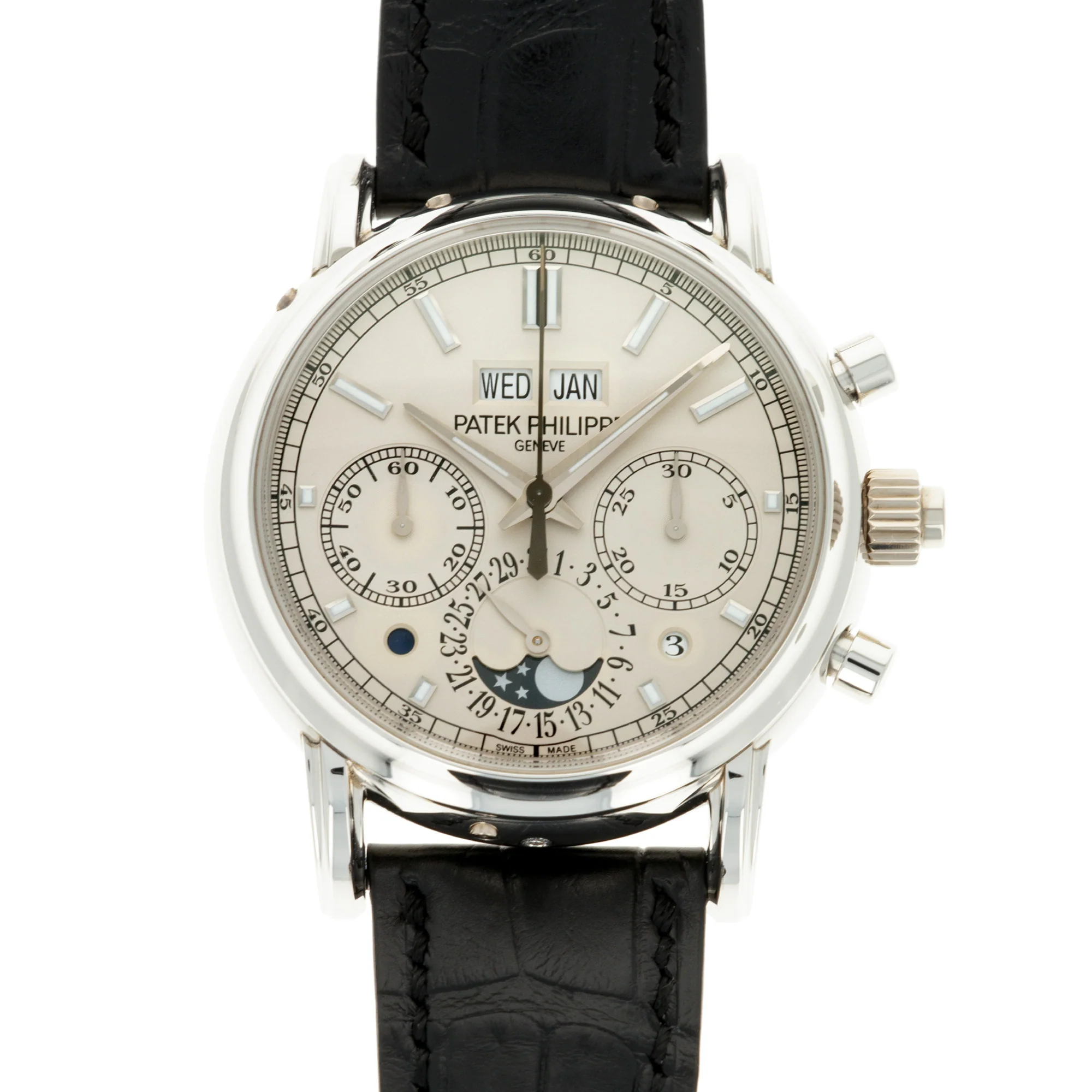 Patek Philippe Platinum Perpetual Split Seconds Chronograph Watch Ref. 5204