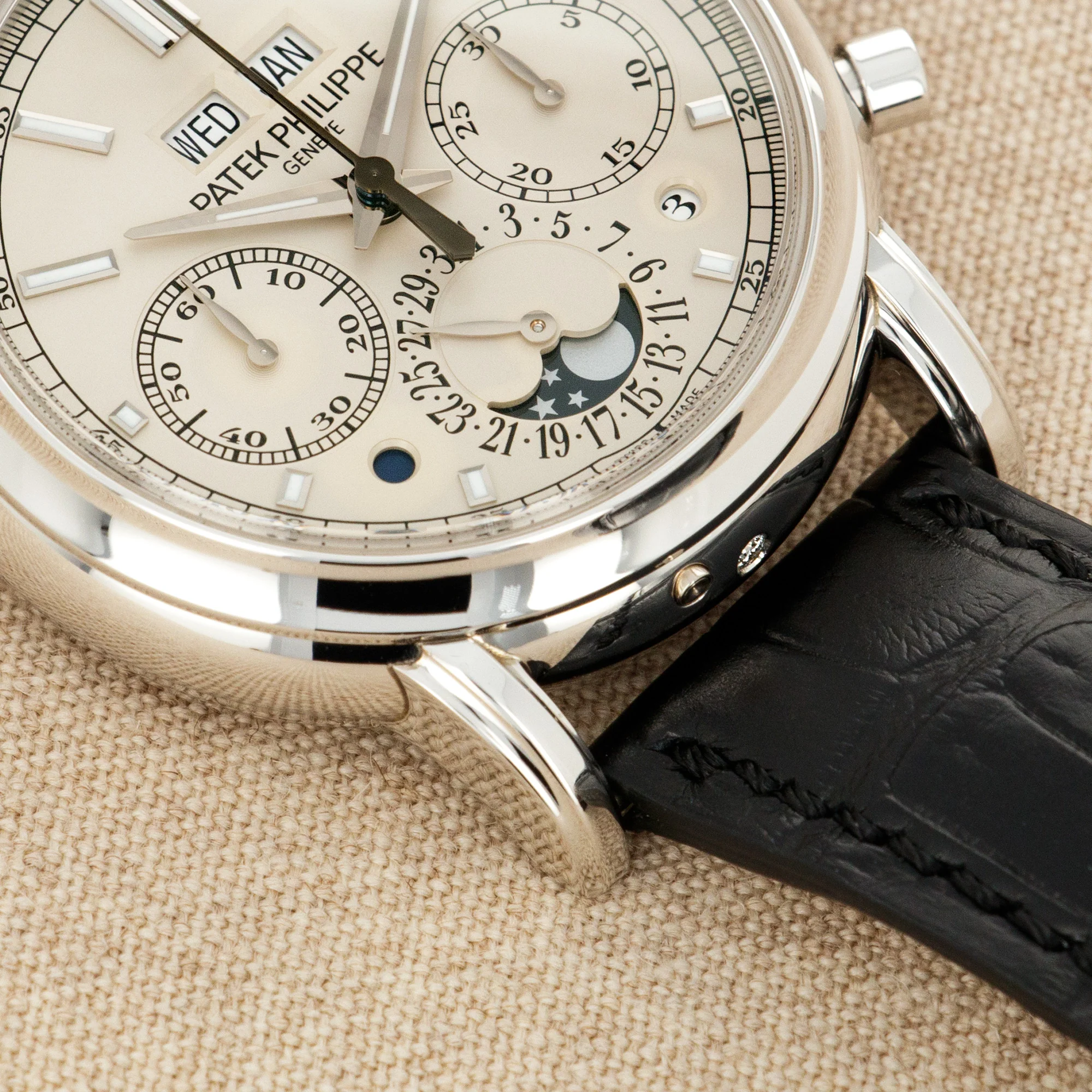 Patek Philippe Platinum Perpetual Split Seconds Chronograph Watch Ref. 5204 - Image 3