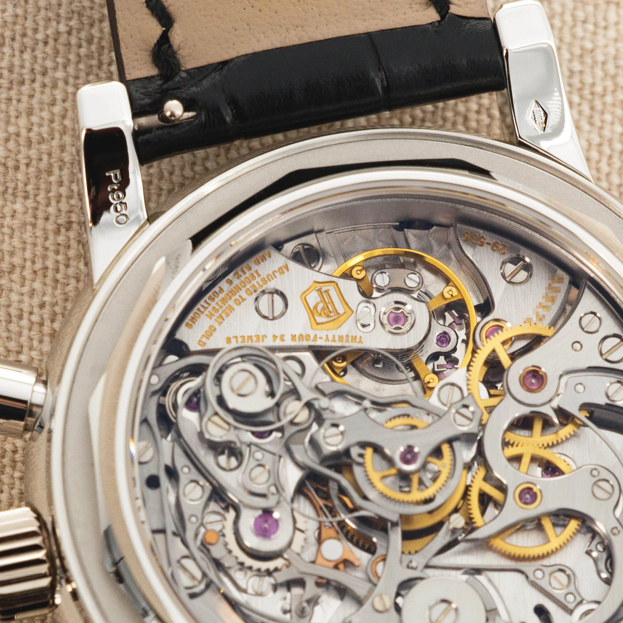 Patek Philippe Platinum Perpetual Split Seconds Chronograph Watch Ref. 5204 - Image 6