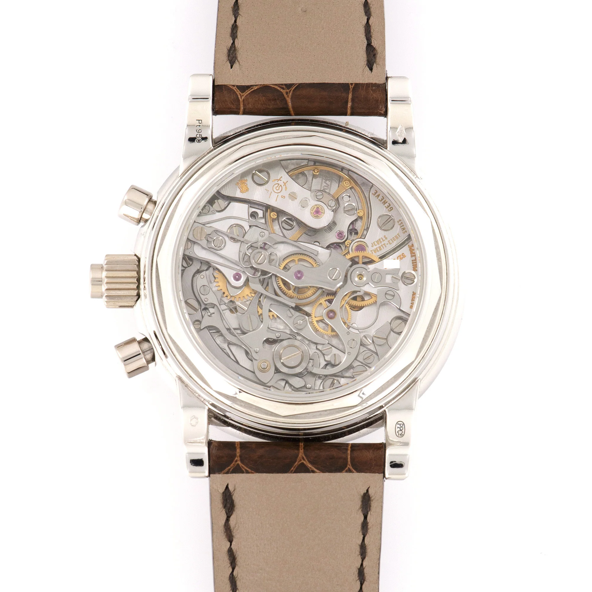 Patek Philippe Platinum Perpetual Split Seconds Chronograph Watch Ref. 5004 - Image 4