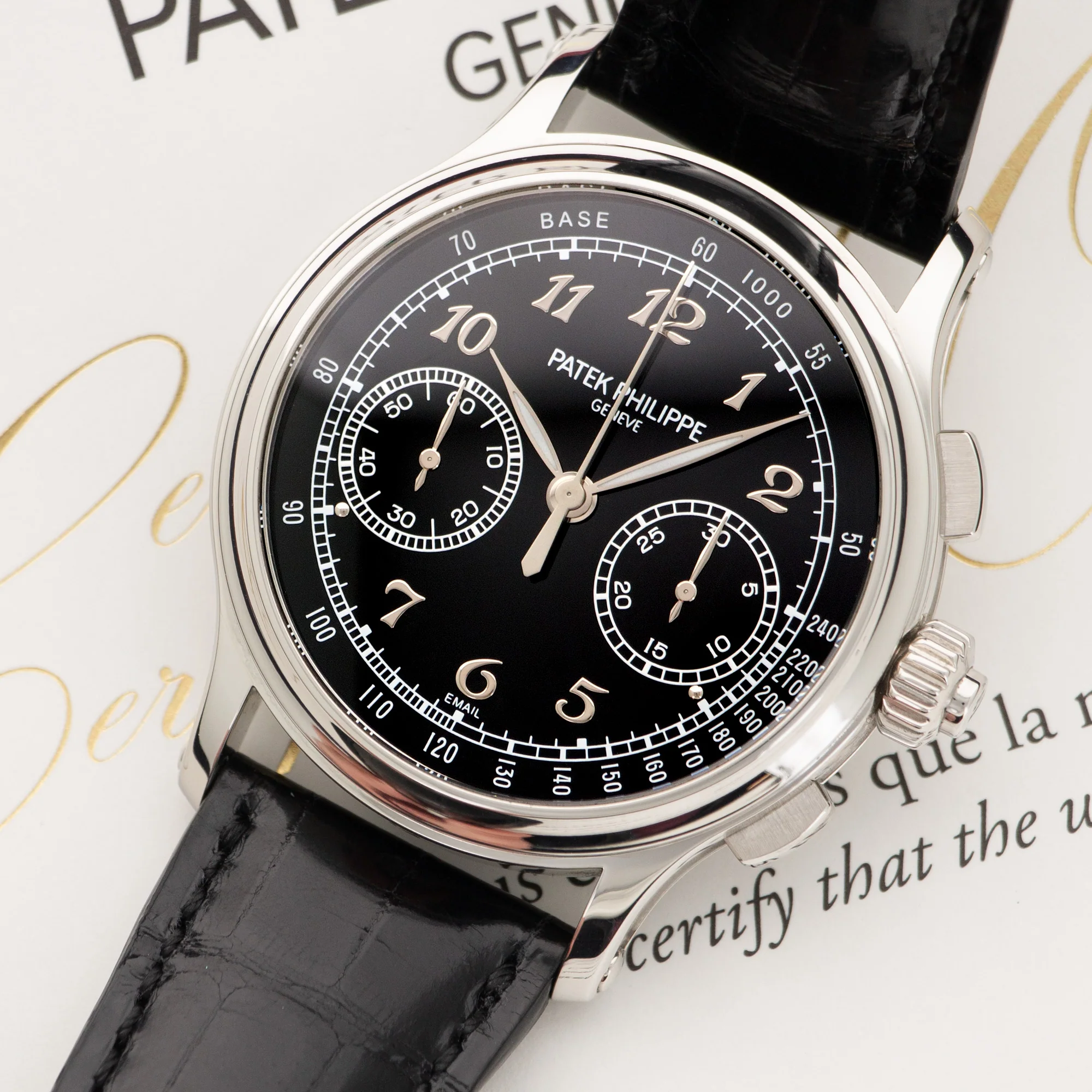 Patek Philippe Platinum Split-Seconds Chronograph Watch Ref. 5370 - Image 2