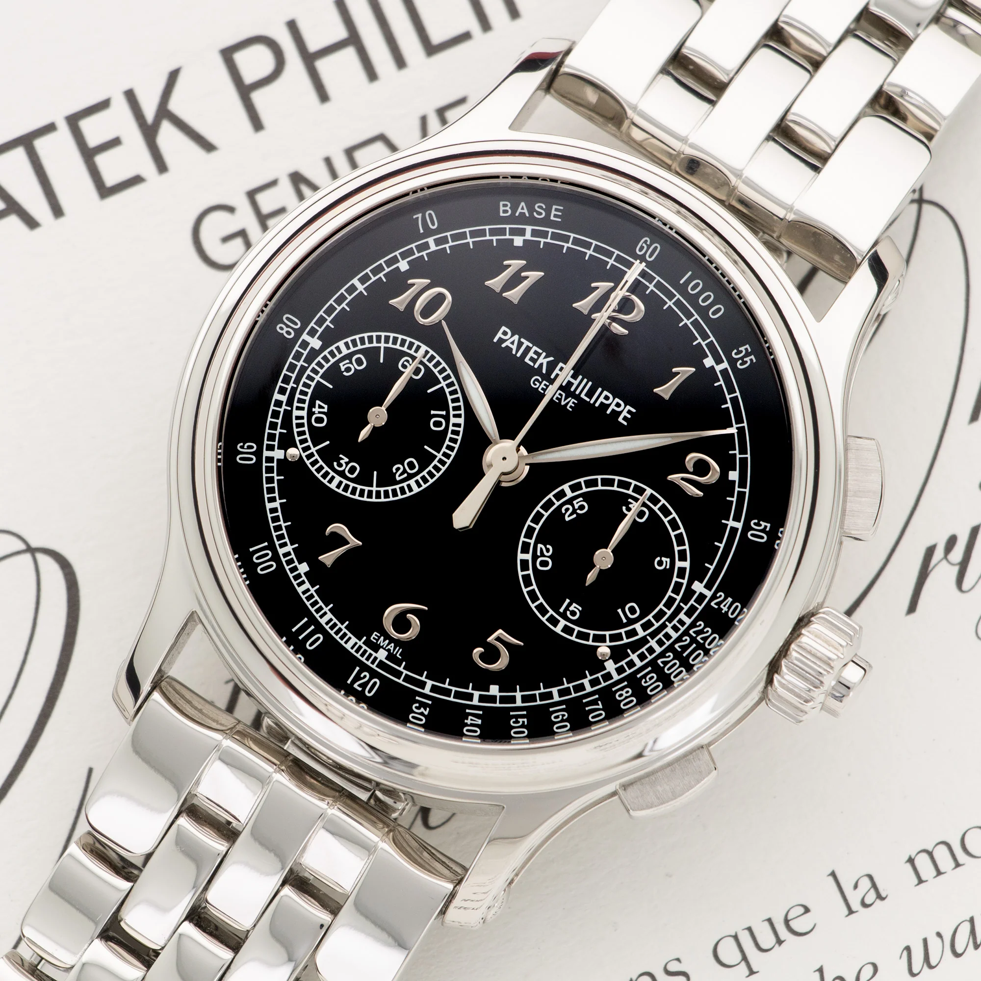 Patek Philippe Platinum Split-Seconds Chronograph Watch Ref. 5370 - Image 2