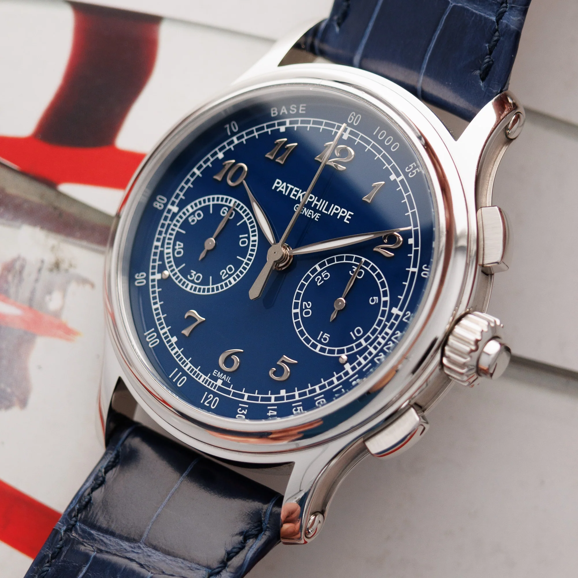 Patek Philippe Platinum Split Seconds Chronograph Watch Ref. 5370 - Image 2
